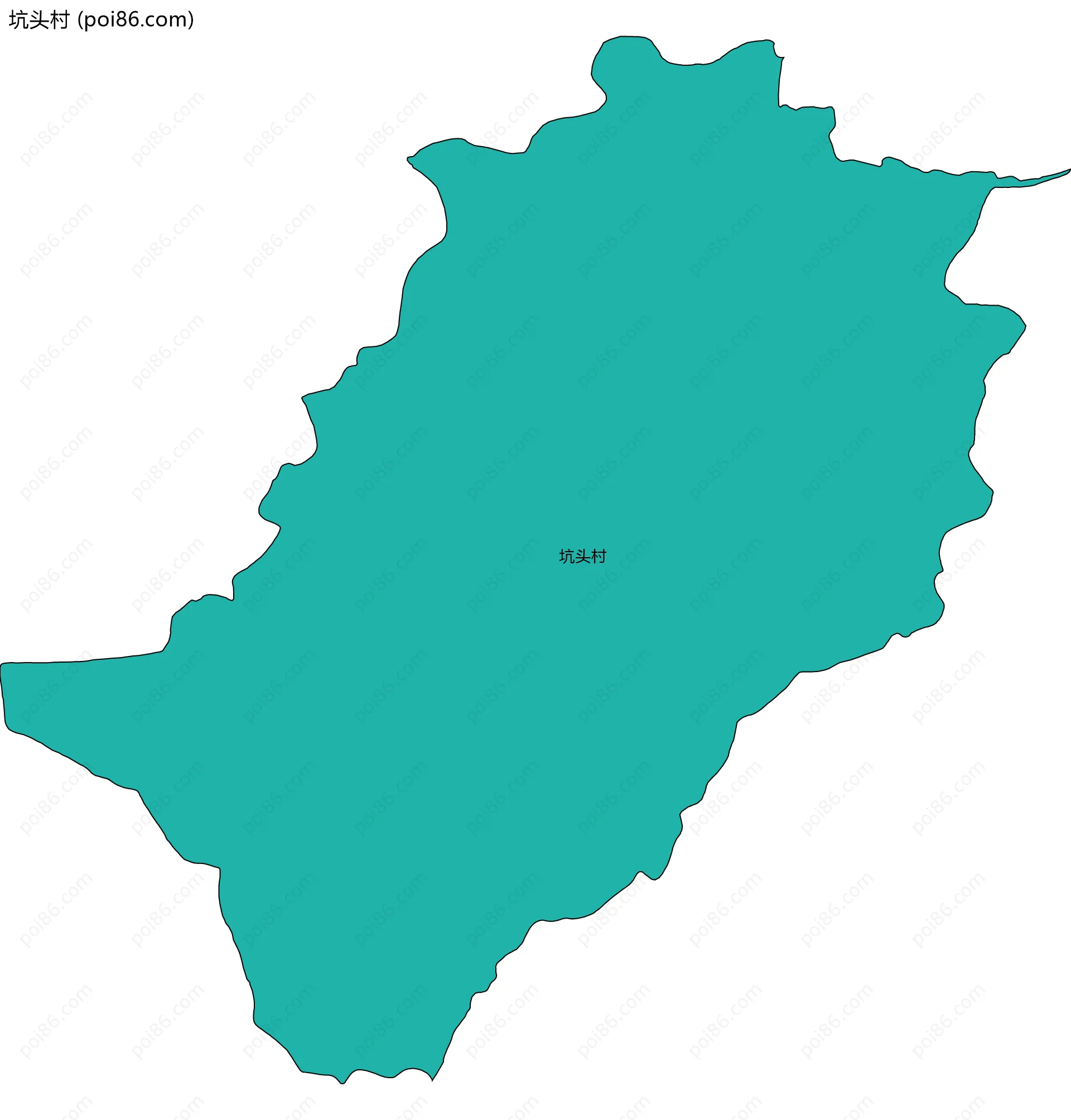 坑头村边界地图