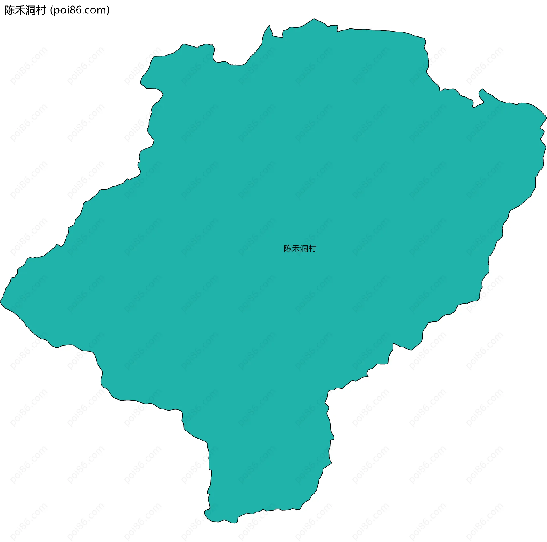 陈禾洞村边界地图