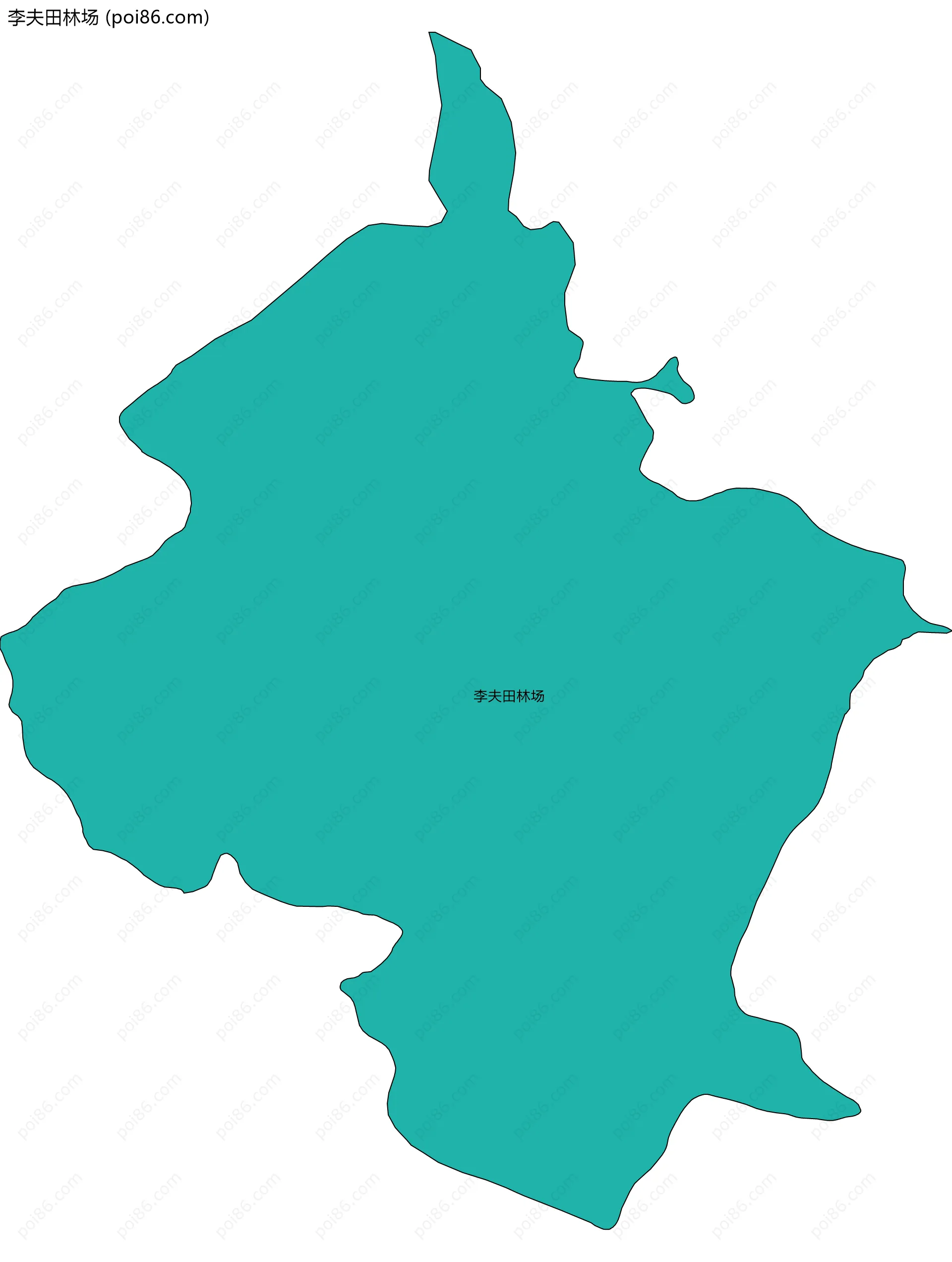 李夫田林场边界地图