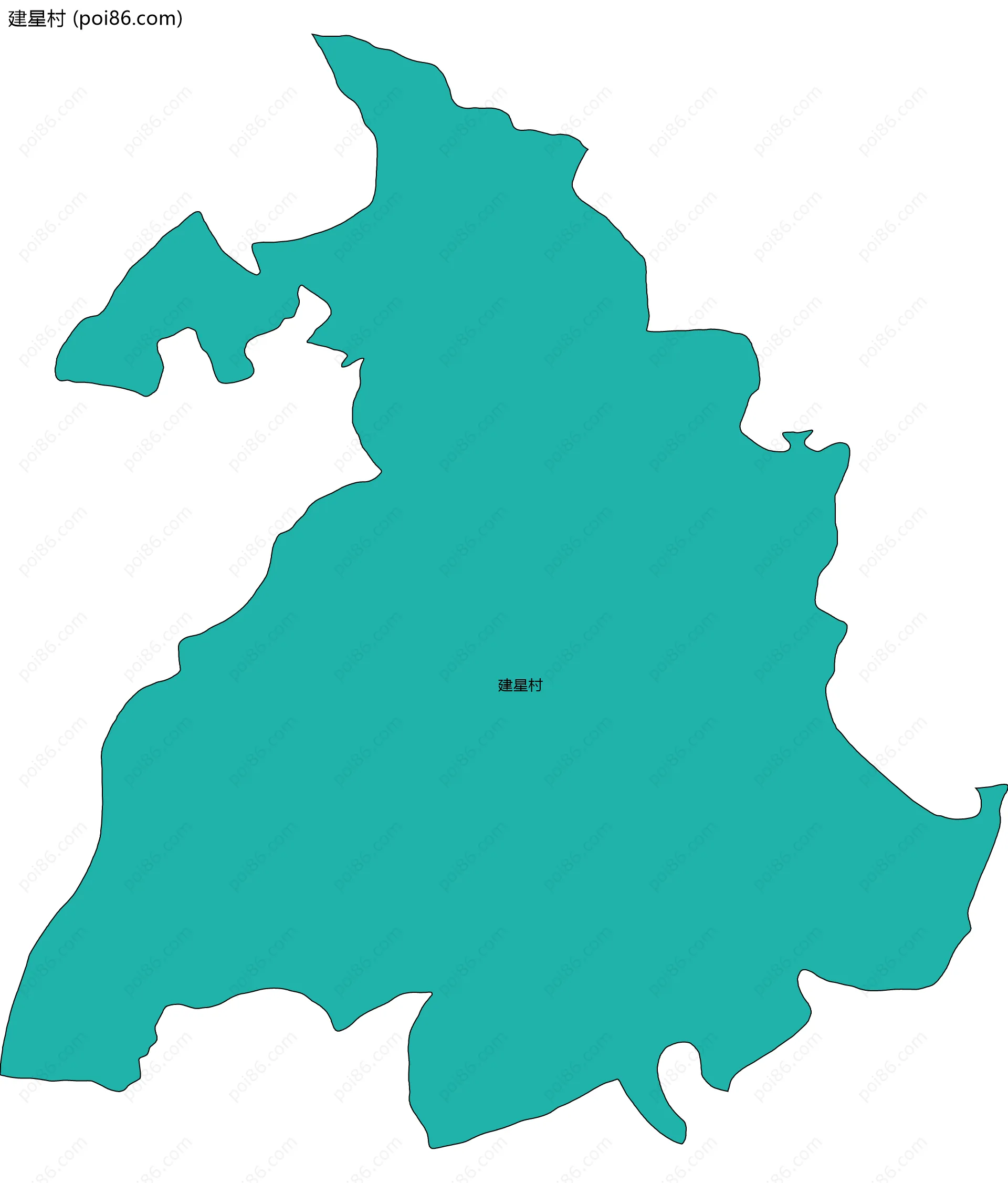 建星村边界地图