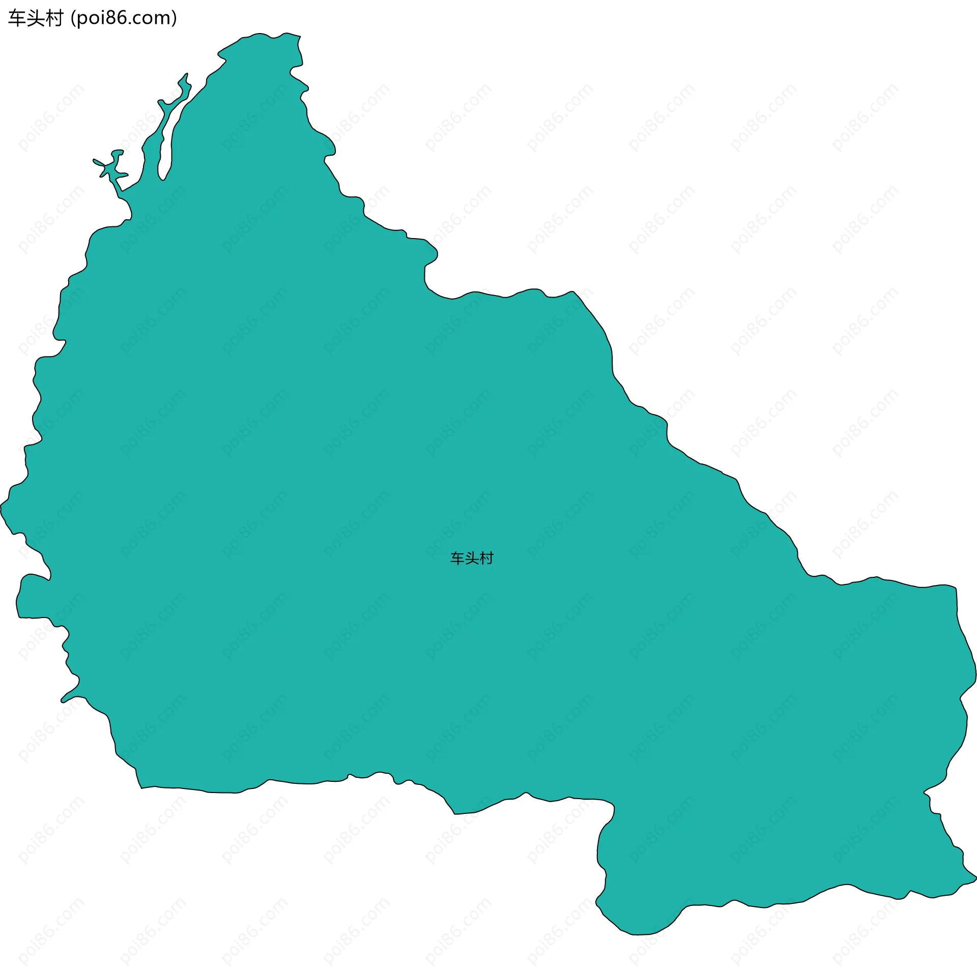 车头村边界地图