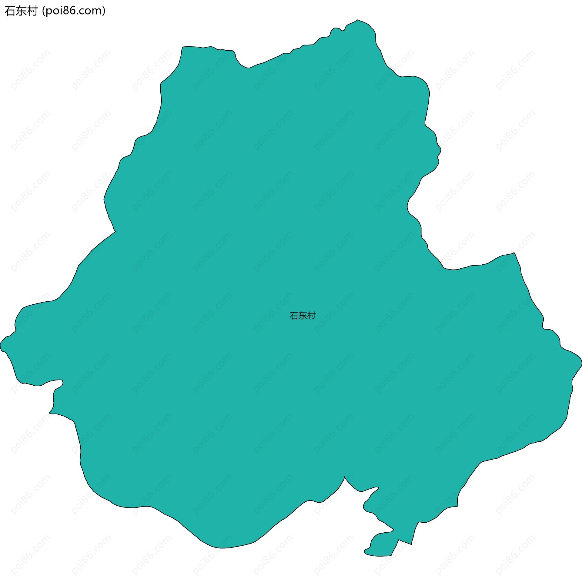 石东村边界地图