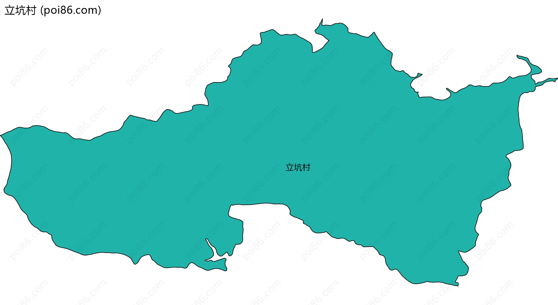 立坑村边界地图