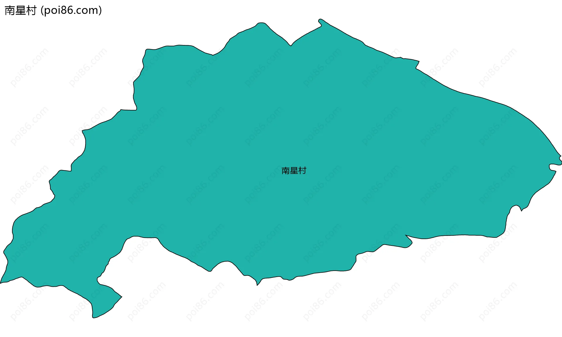 南星村边界地图