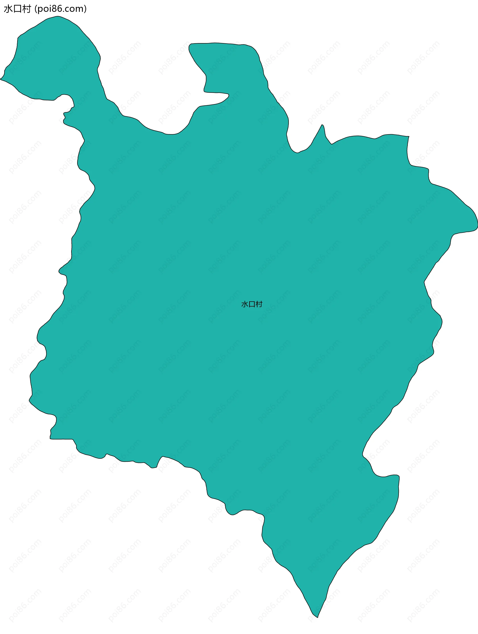 水口村边界地图