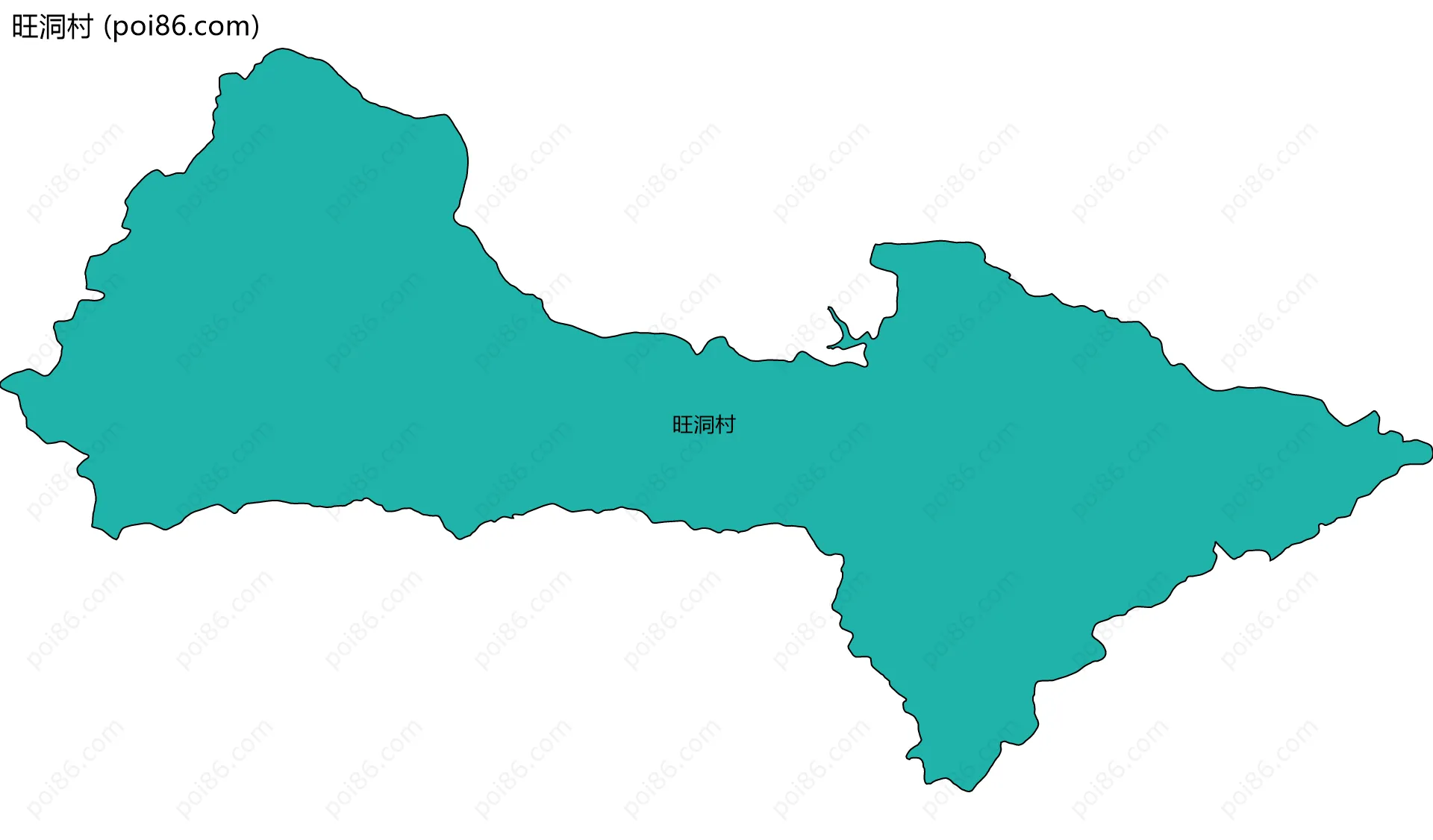 旺洞村边界地图