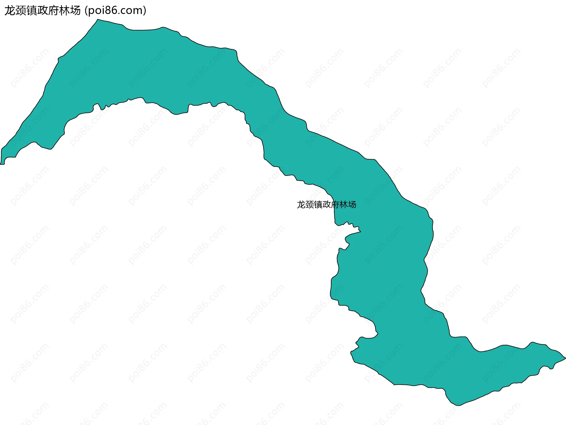 龙颈镇政府林场边界地图