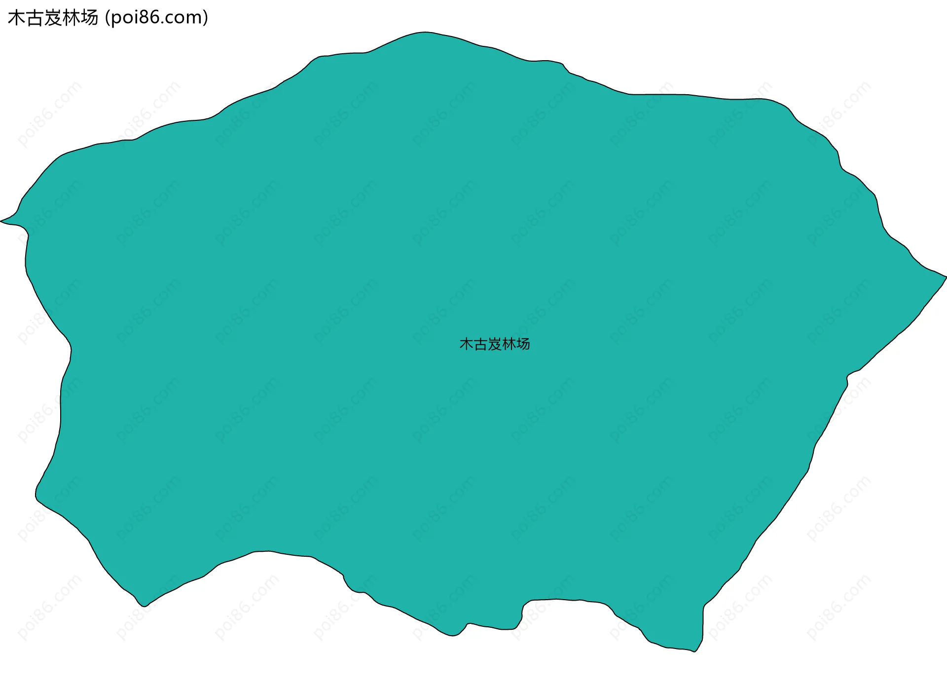 木古岌林场边界地图