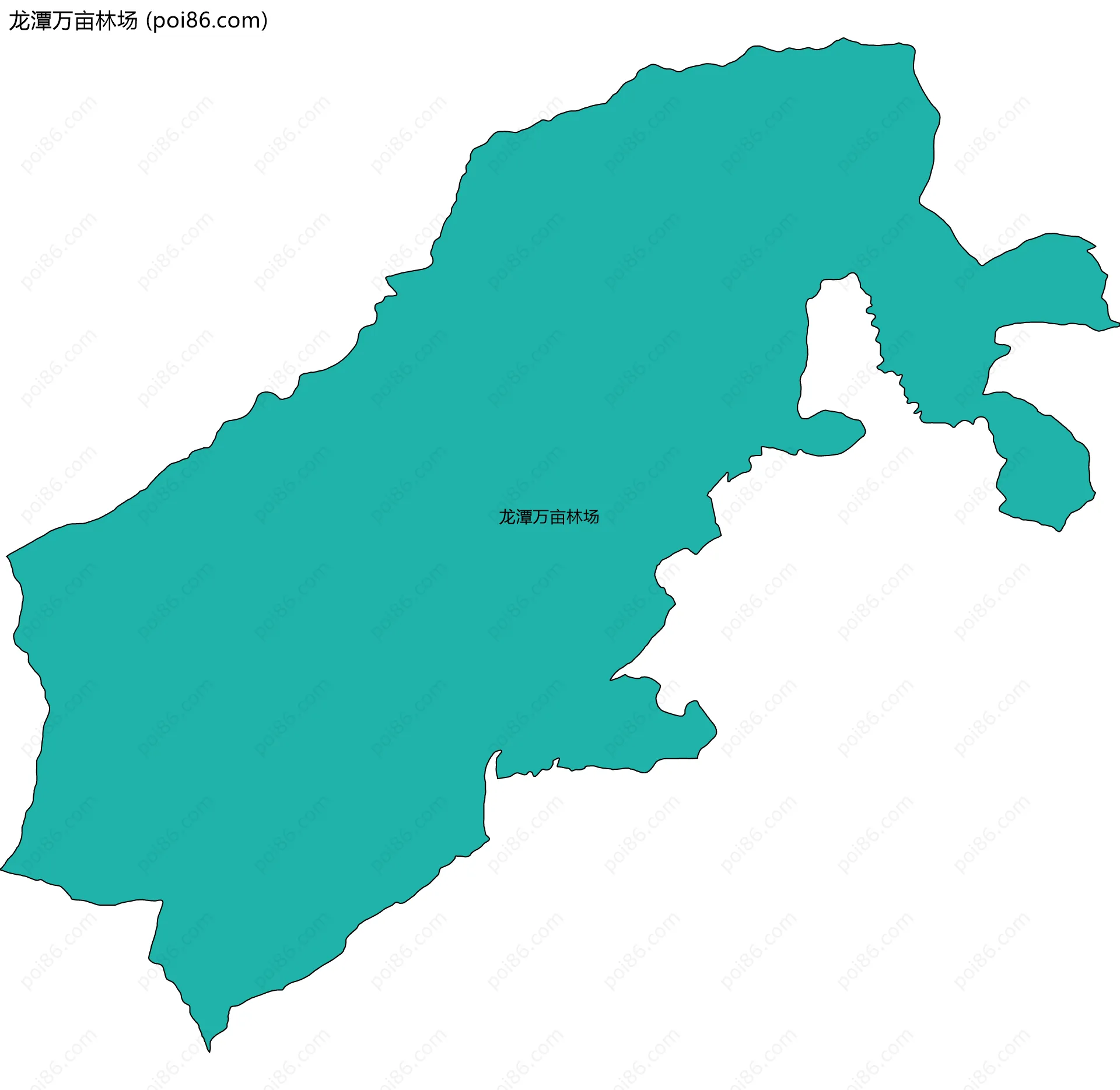 龙潭万亩林场边界地图