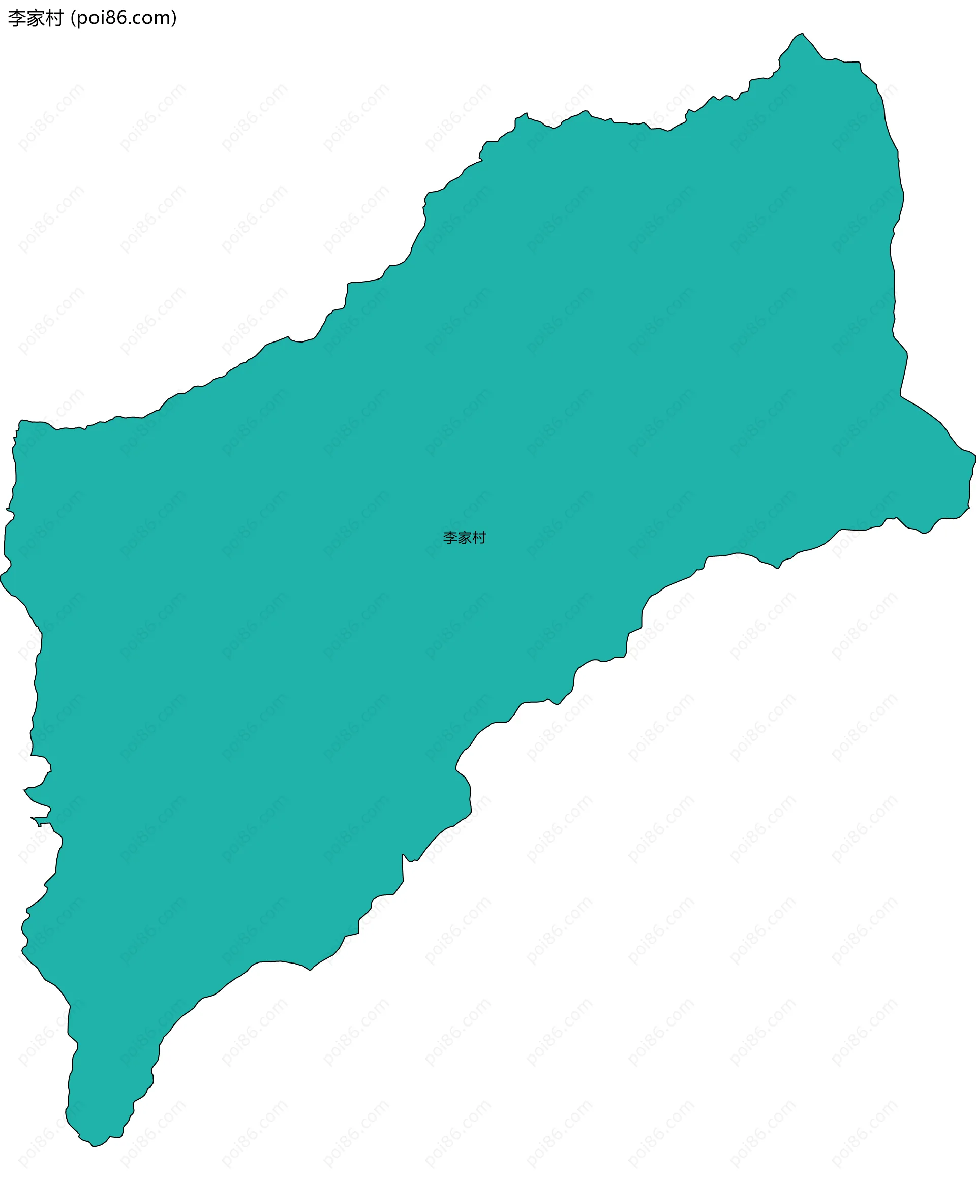 李家村边界地图