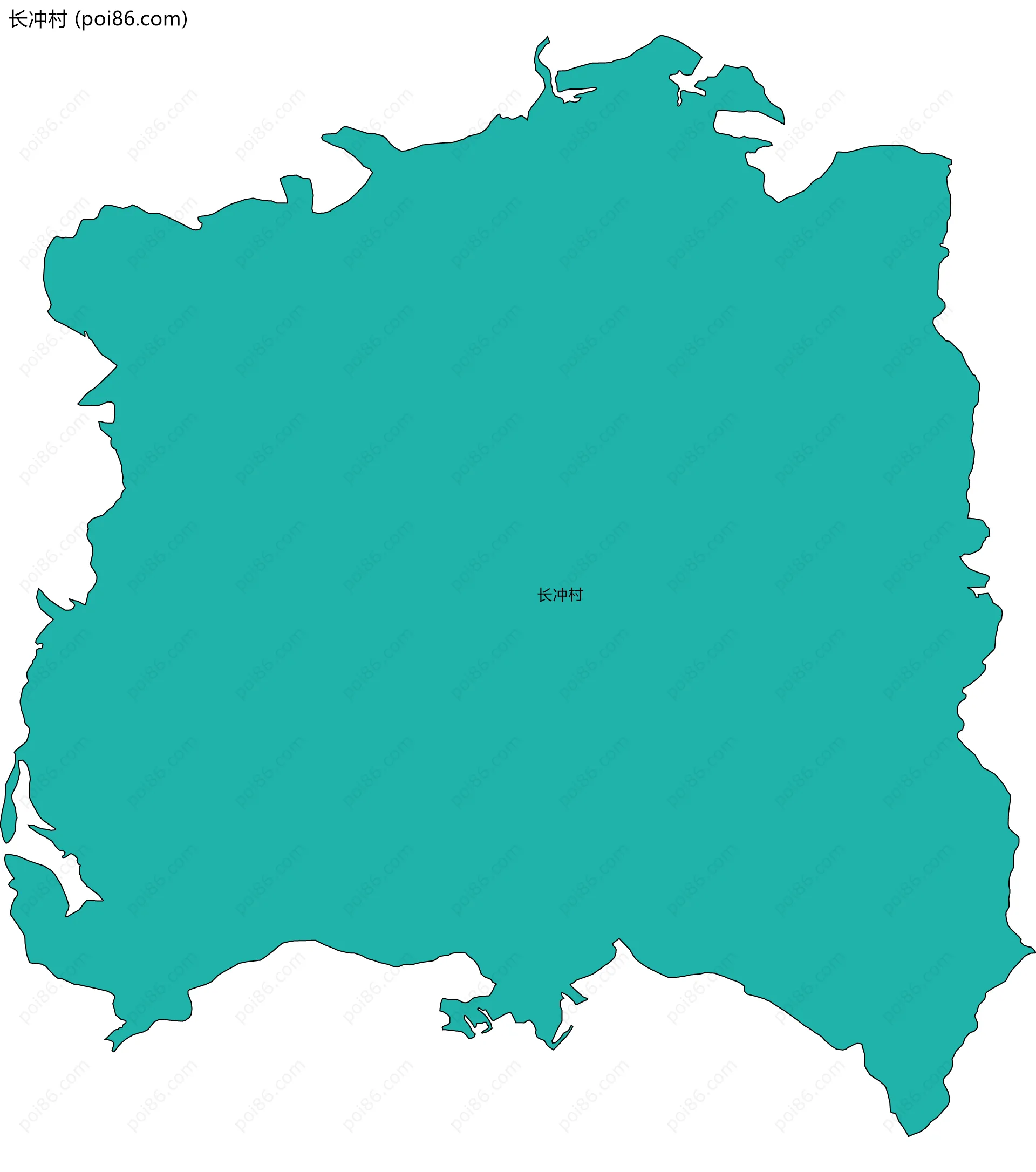 长冲村边界地图