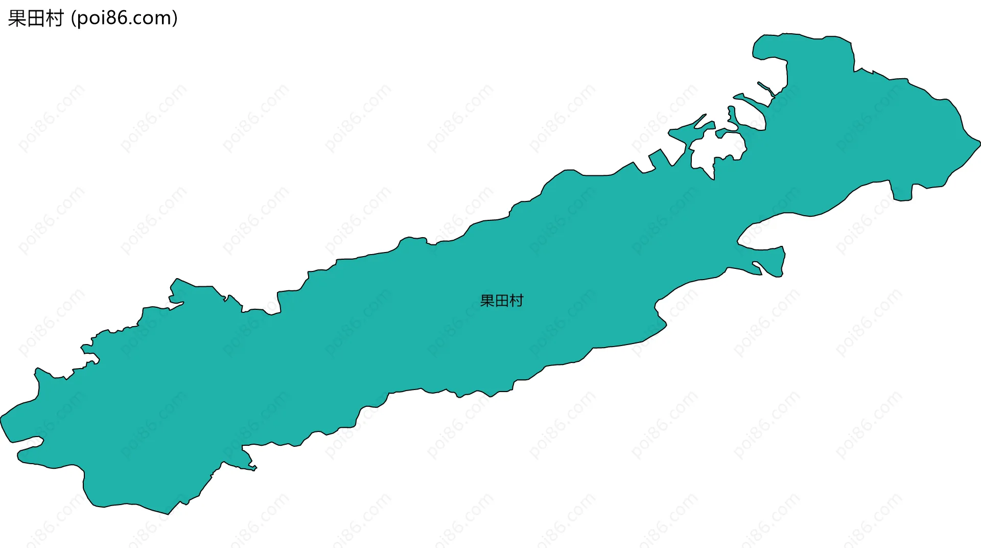 果田村边界地图