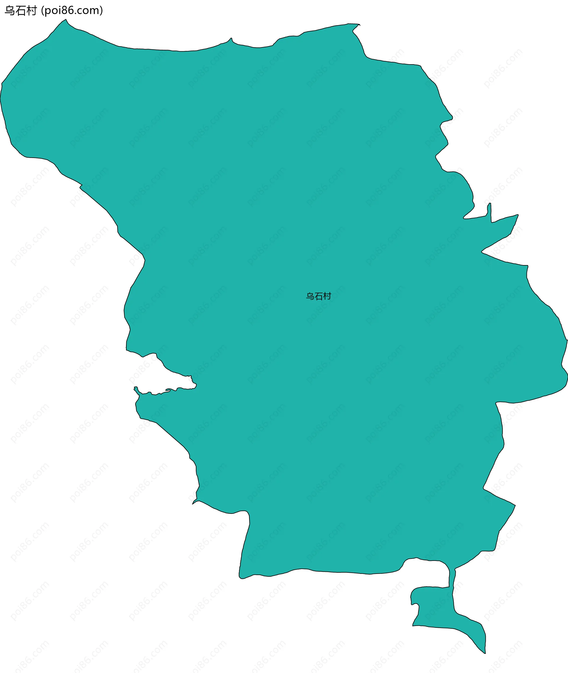 乌石村边界地图