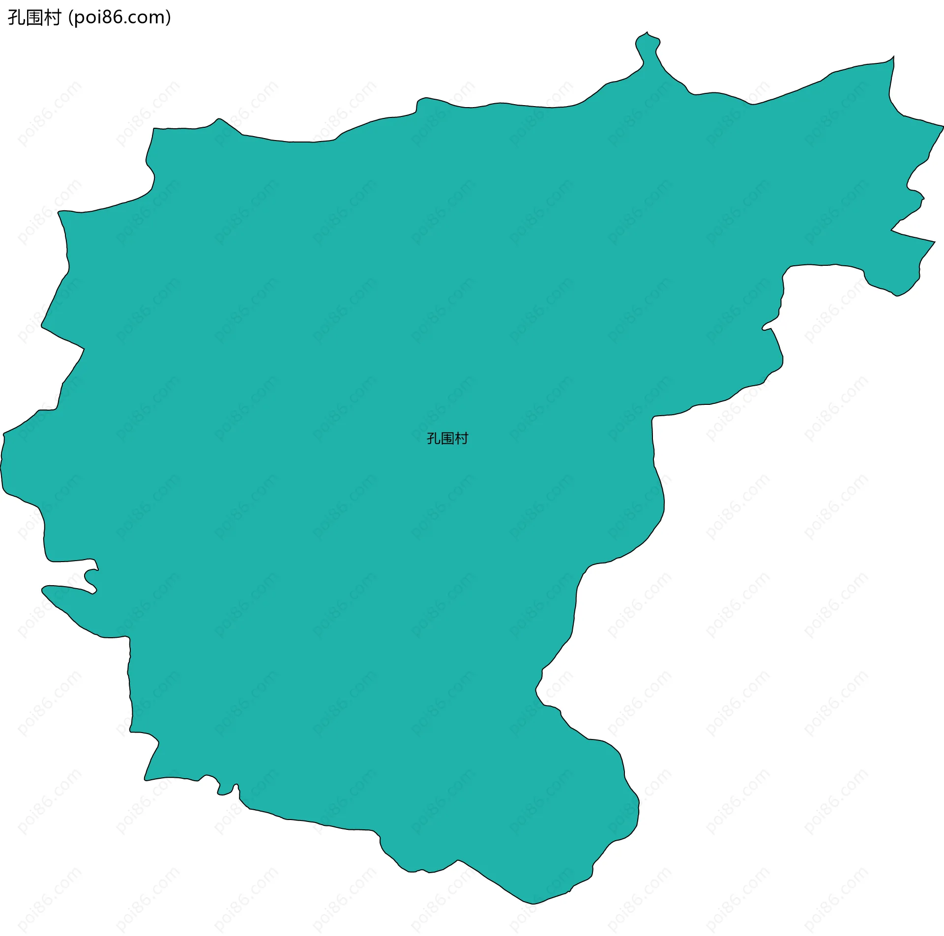孔围村边界地图