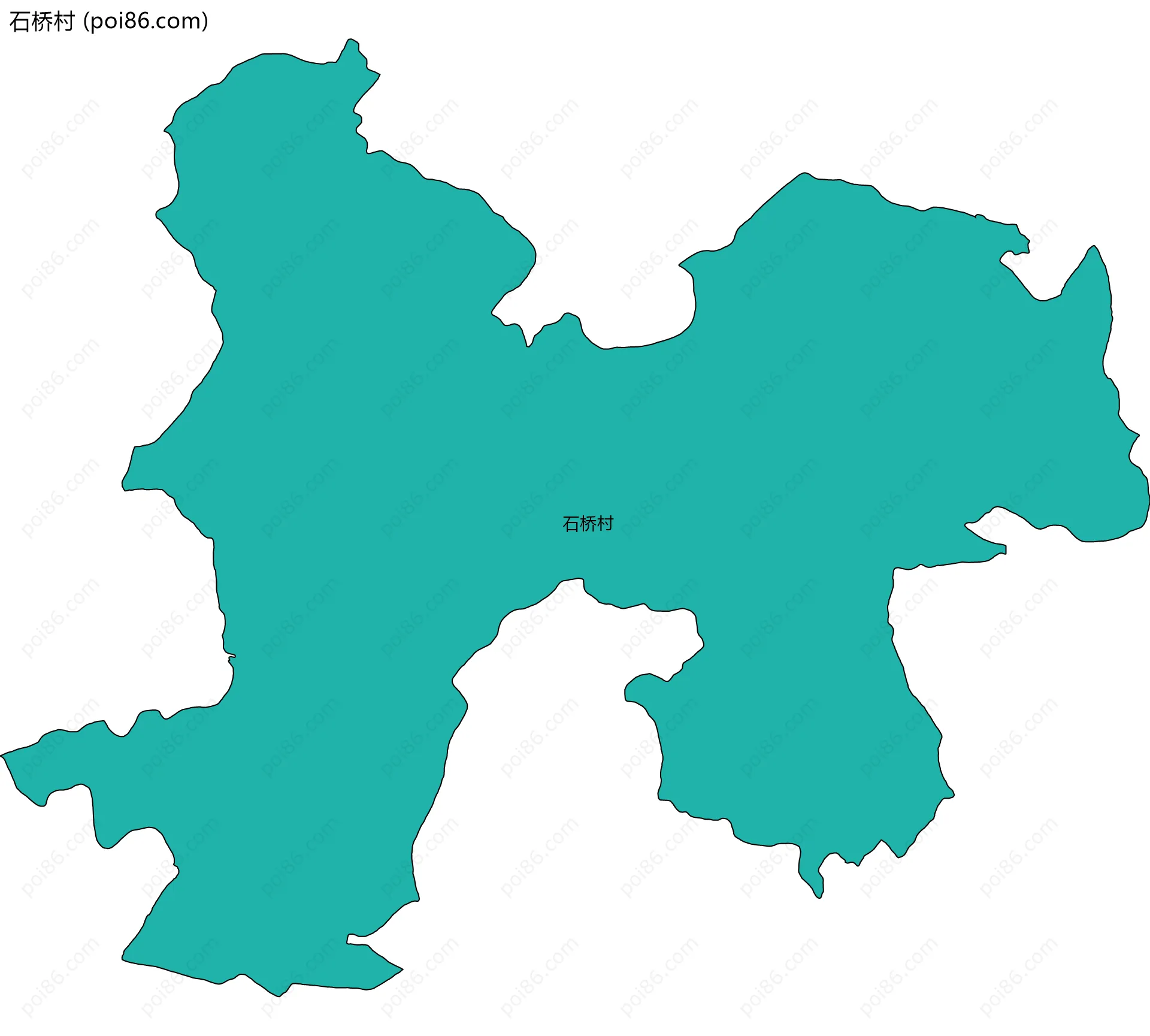 石桥村边界地图