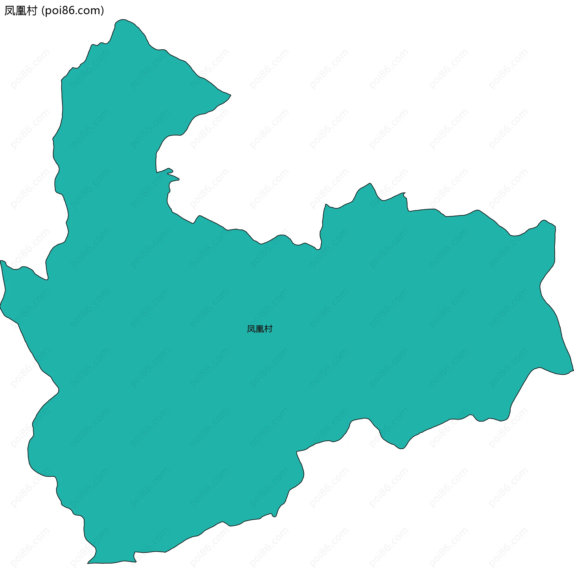 凤凰村边界地图