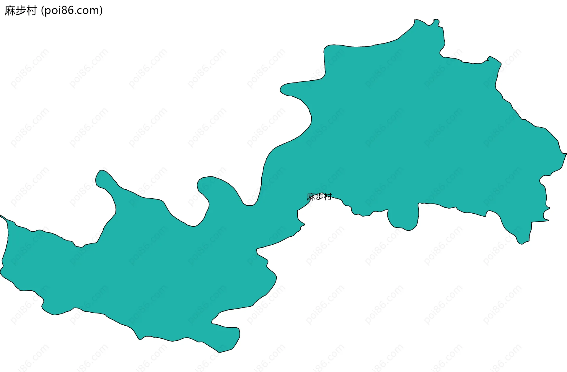 麻步村边界地图