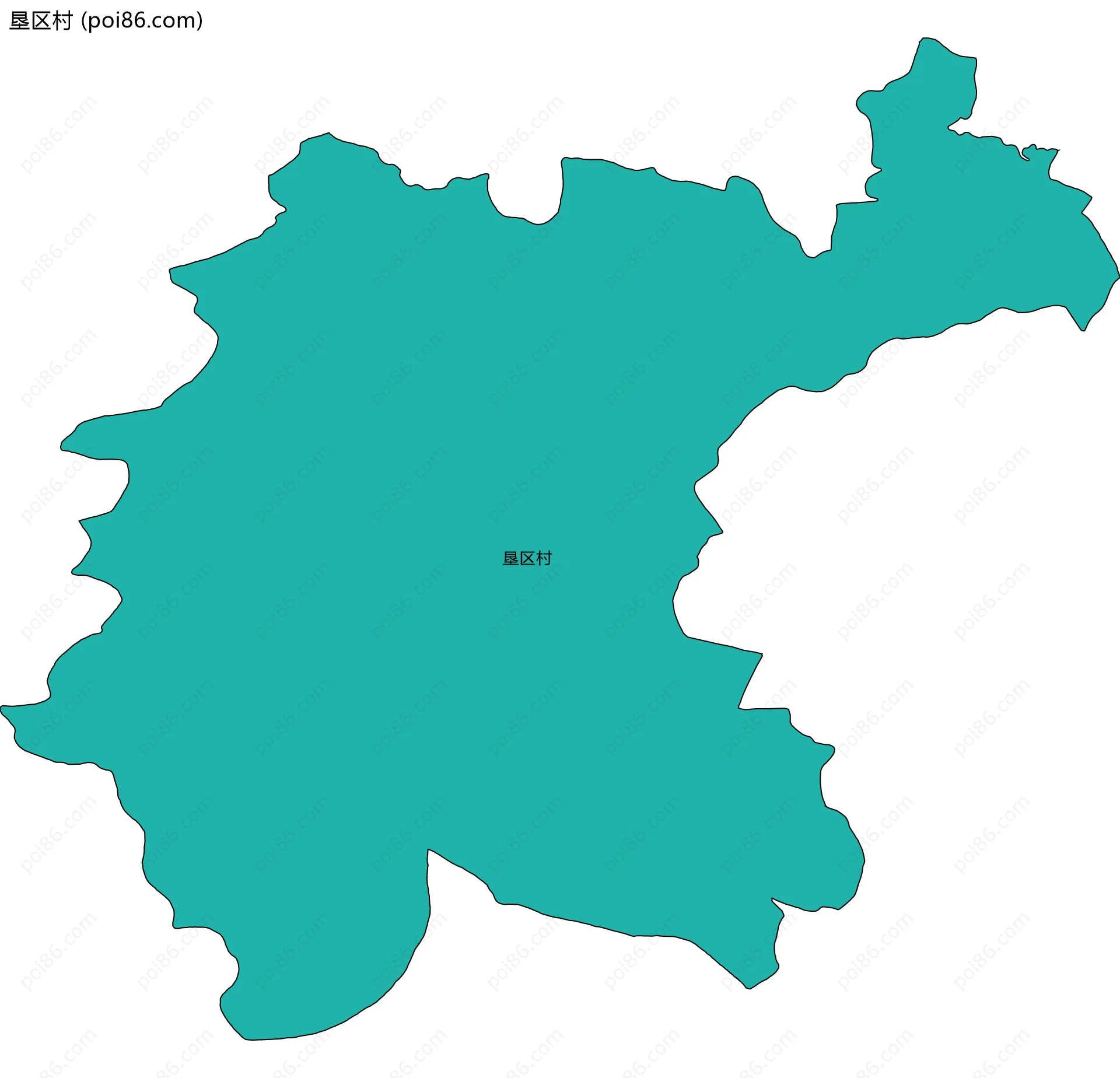 垦区村边界地图