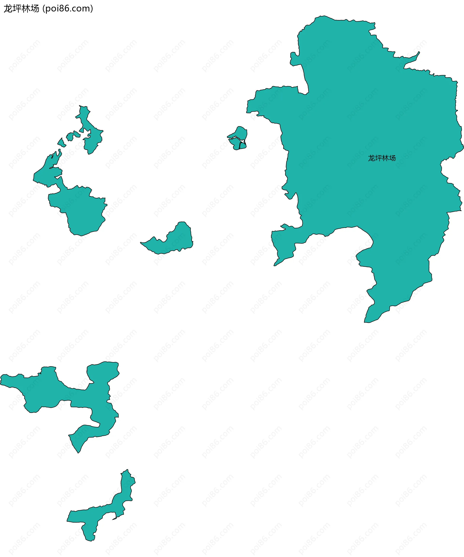 龙坪林场边界地图