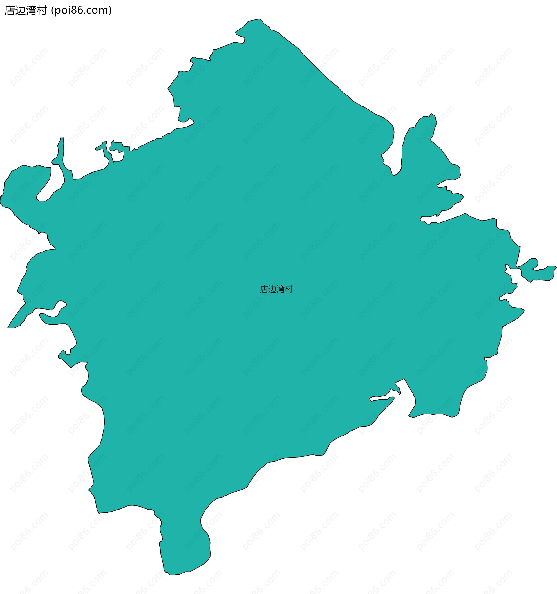 店边湾村边界地图