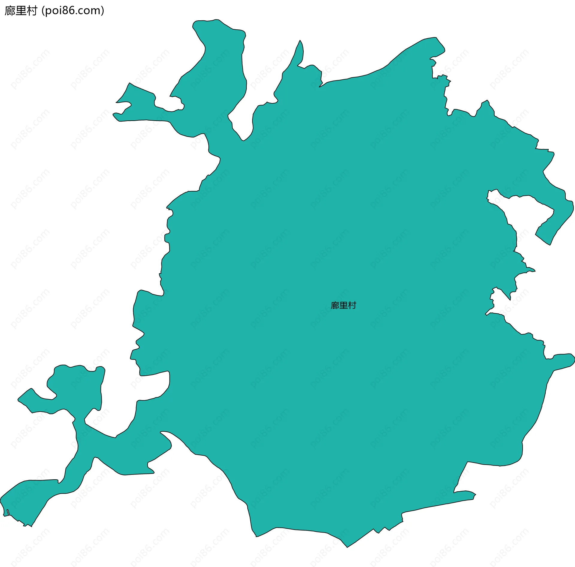 廊里村边界地图