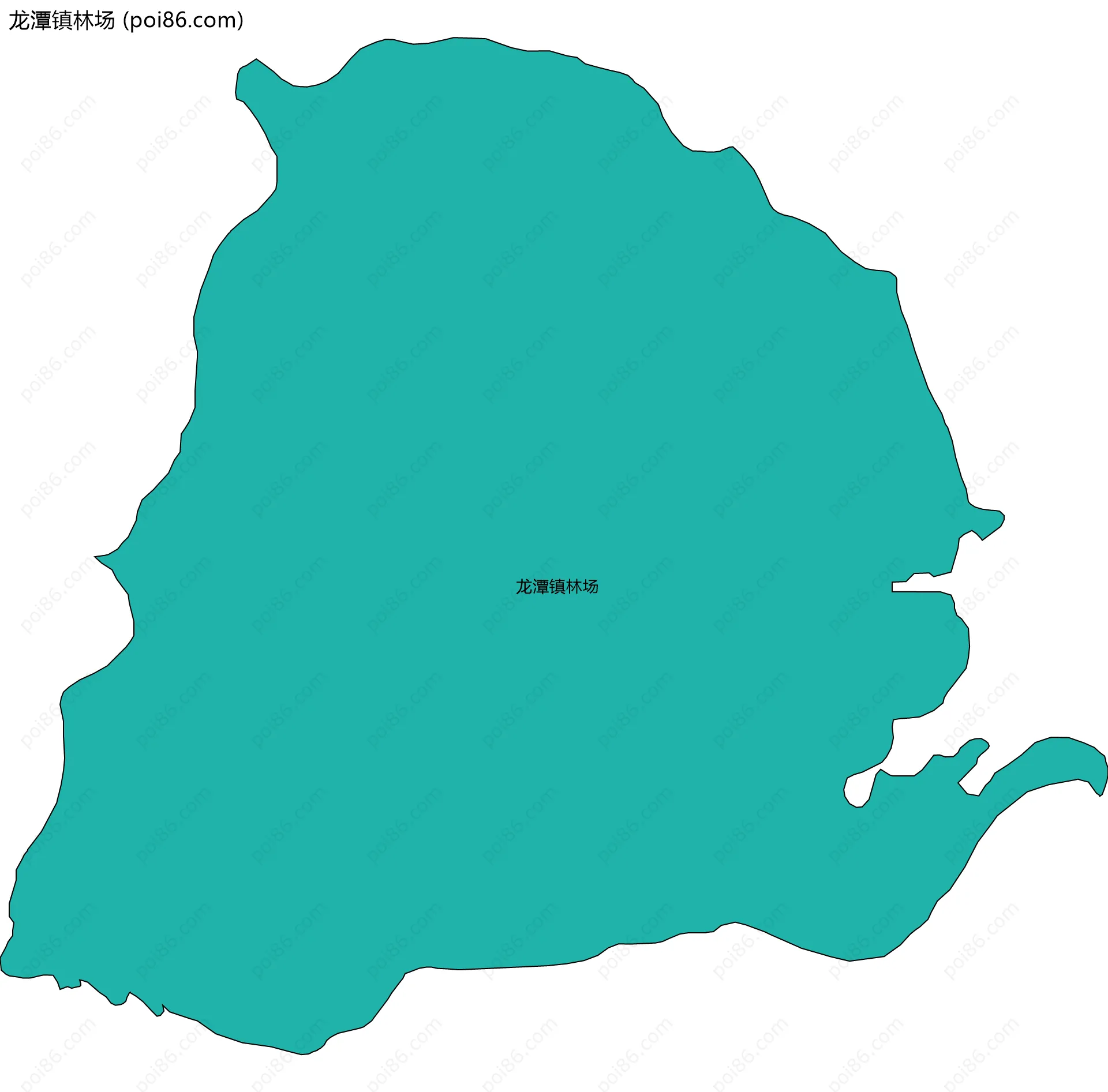 龙潭镇林场边界地图