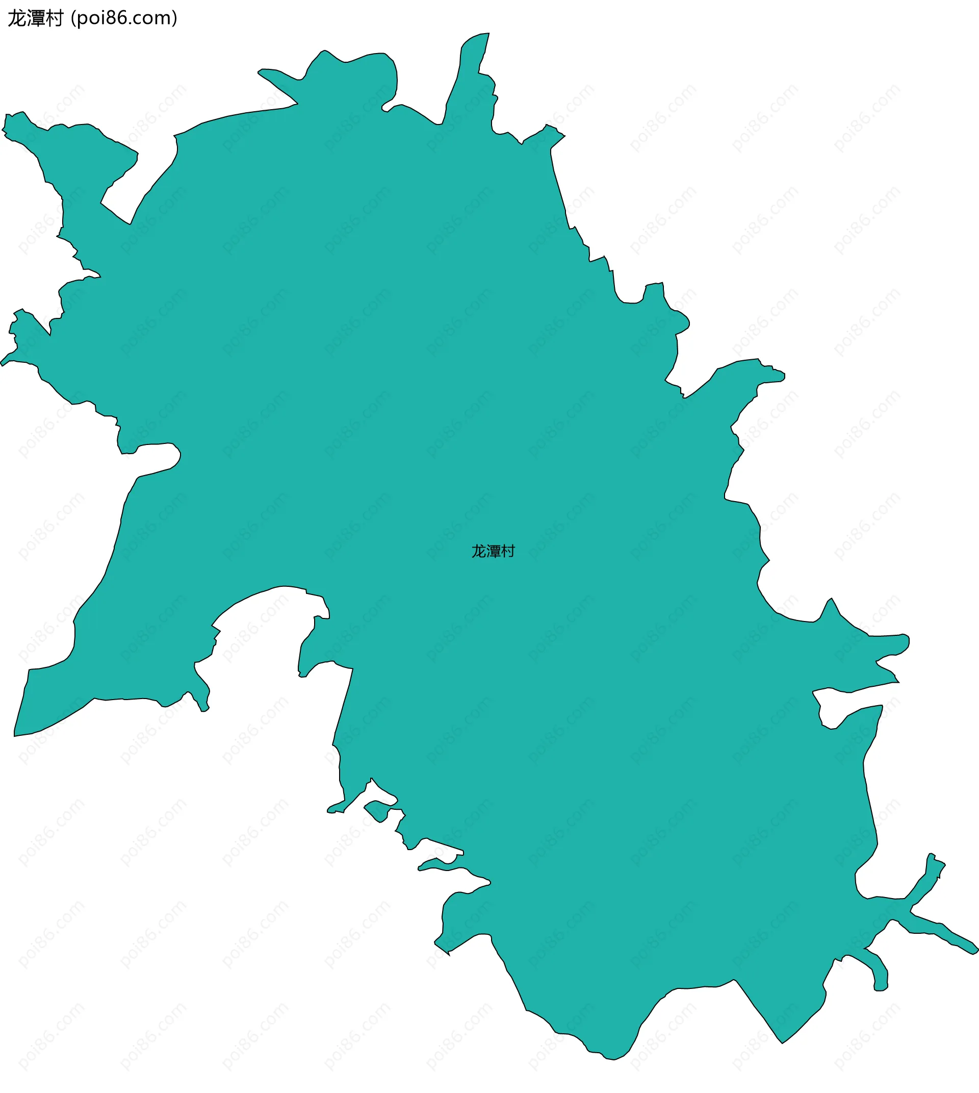 龙潭村边界地图