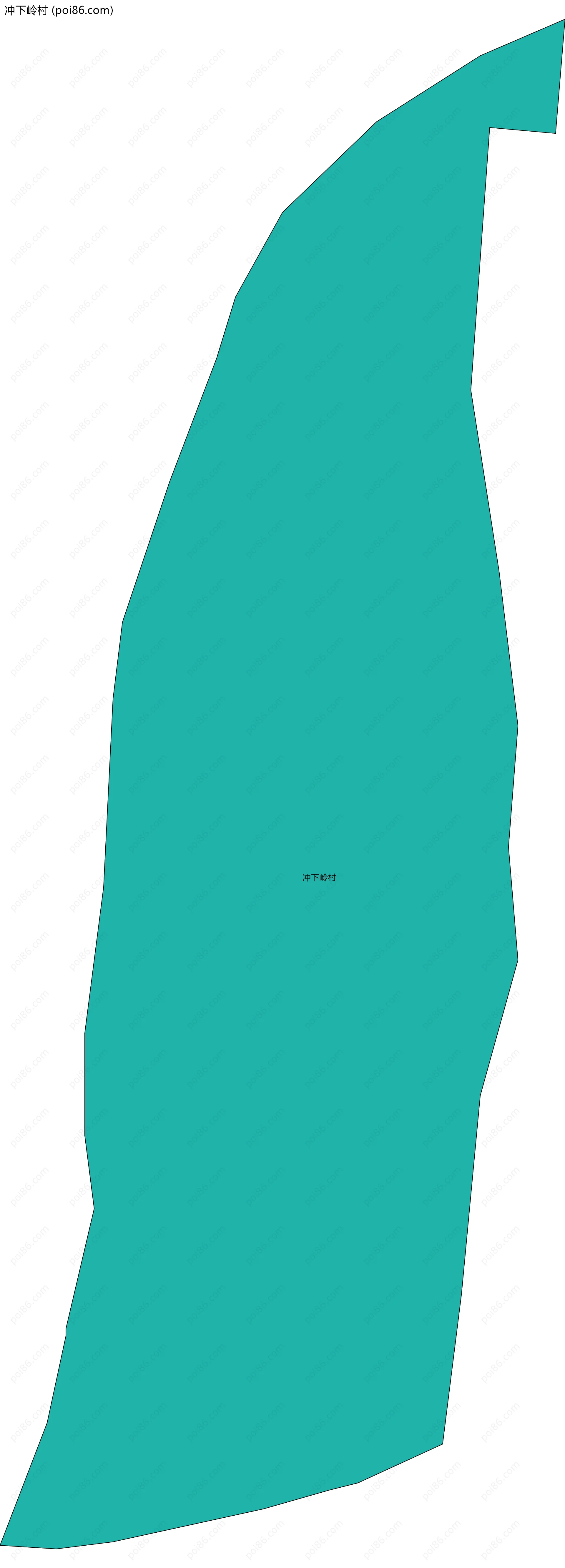 冲下岭村边界地图