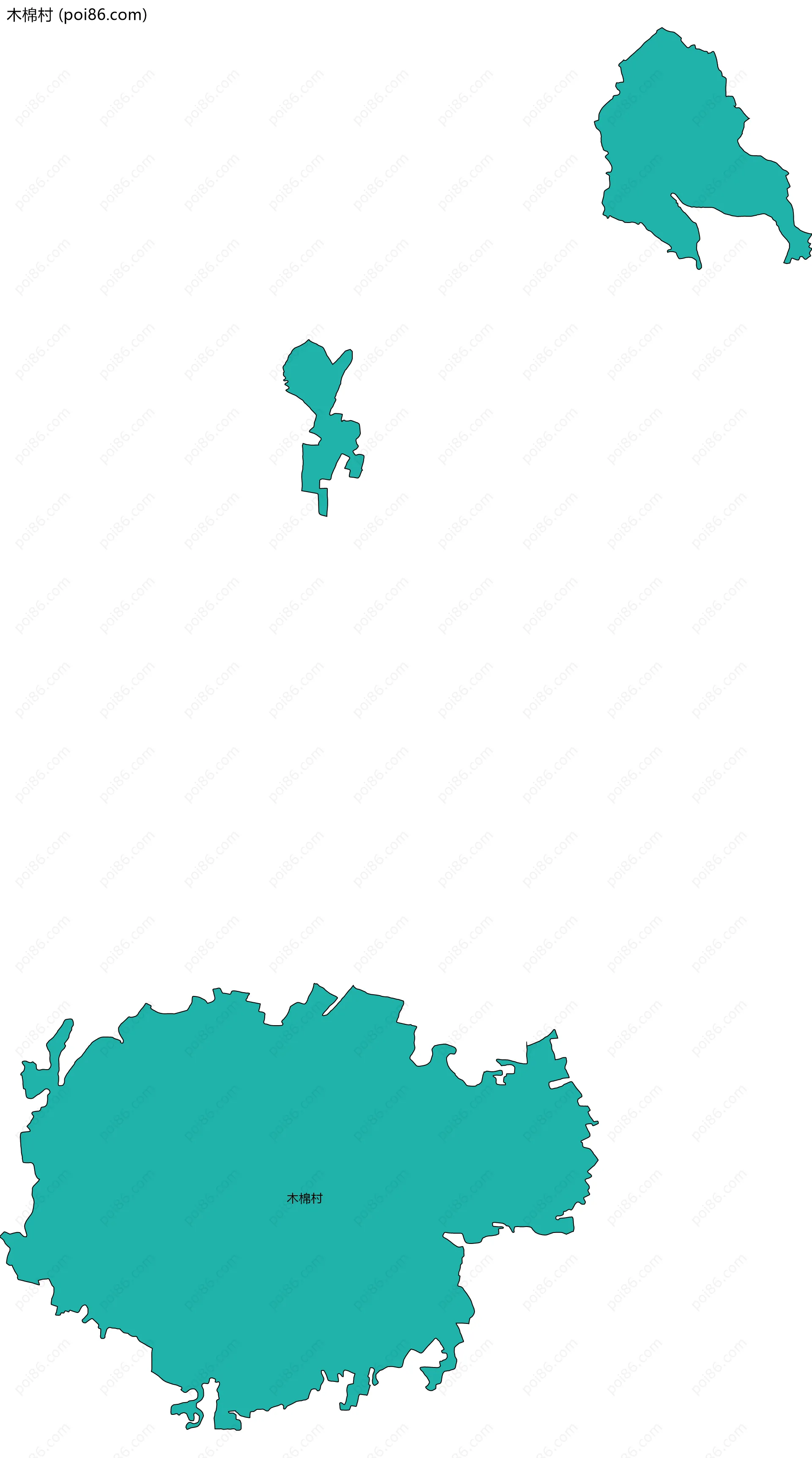 木棉村边界地图