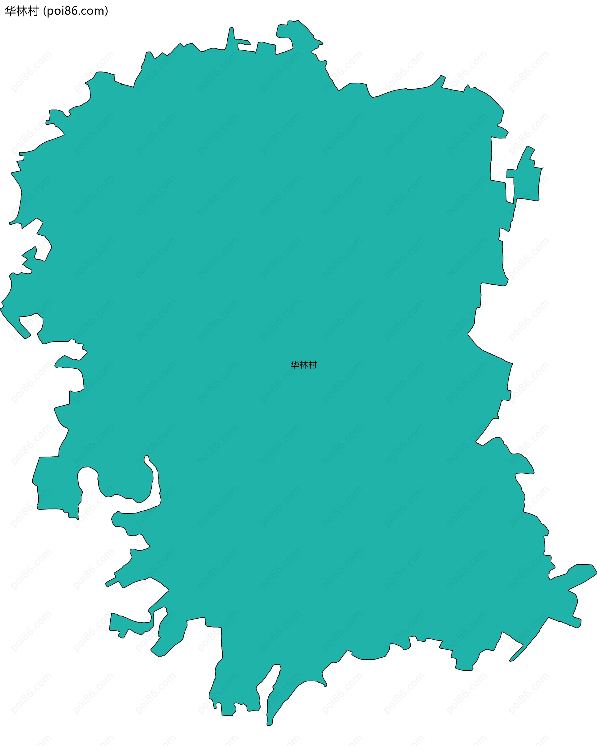 华林村边界地图