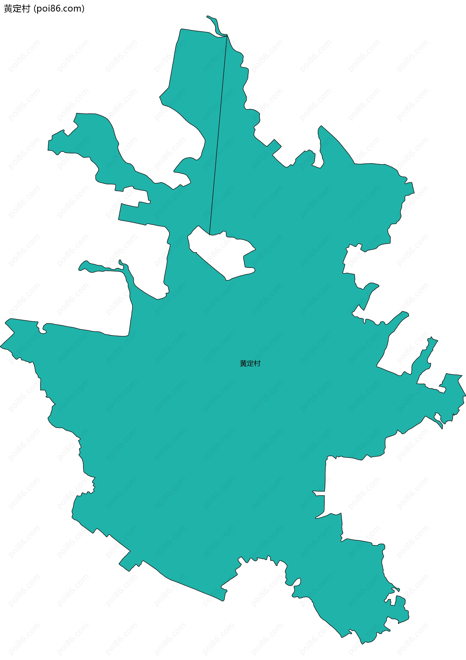 黄定村边界地图