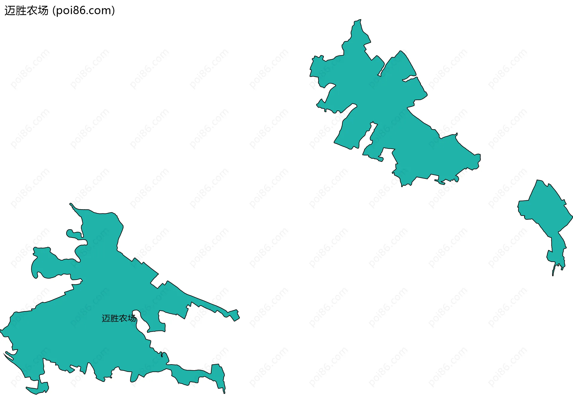 迈胜农场边界地图