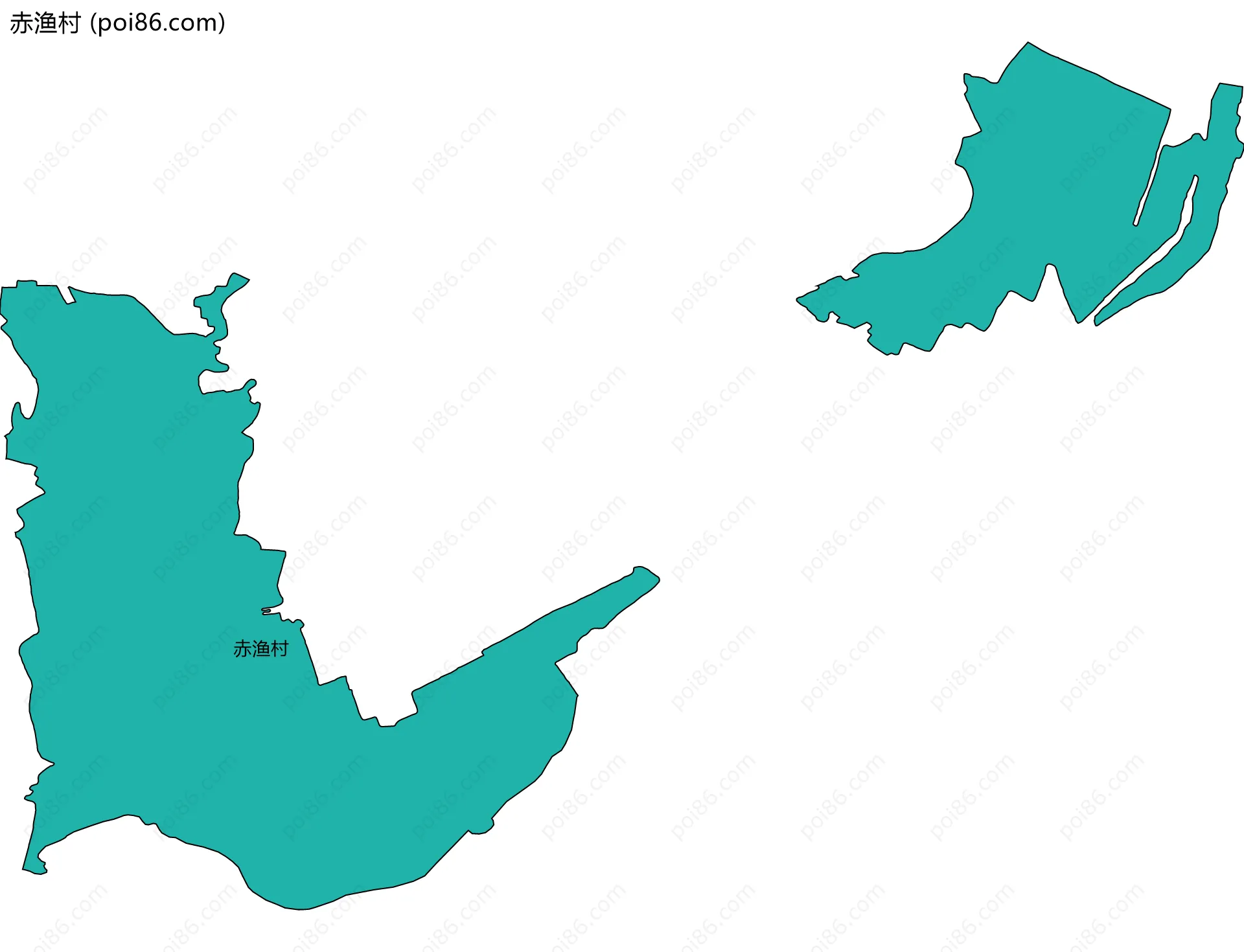 赤渔村边界地图