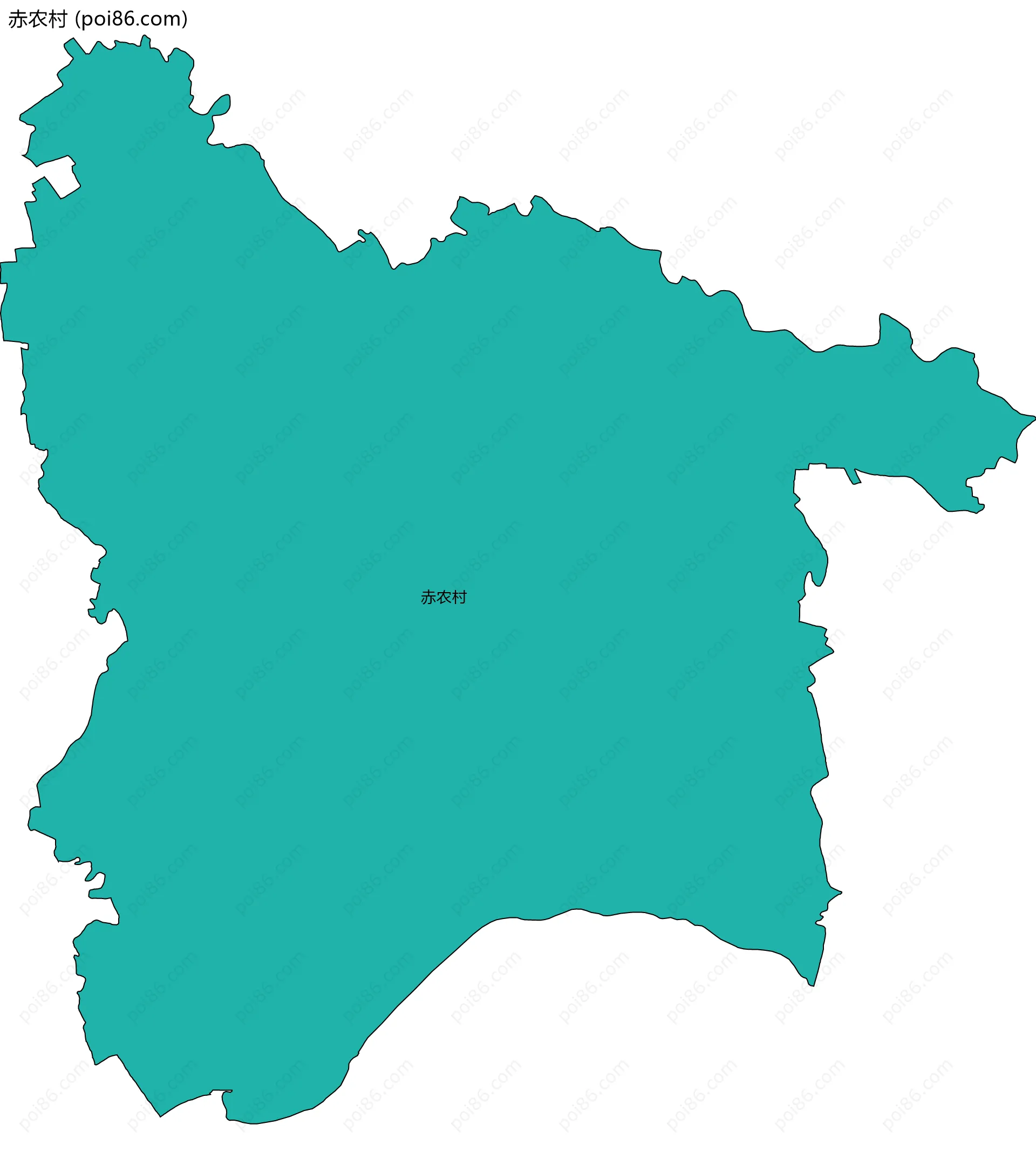 赤农村边界地图