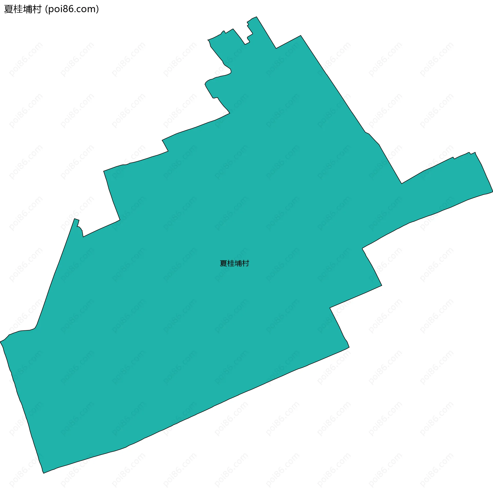 夏桂埔村边界地图