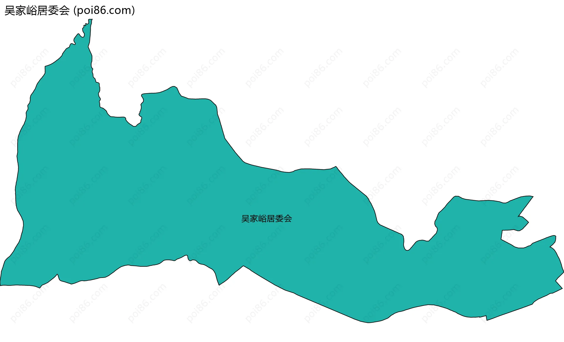 吴家峪居委会边界地图
