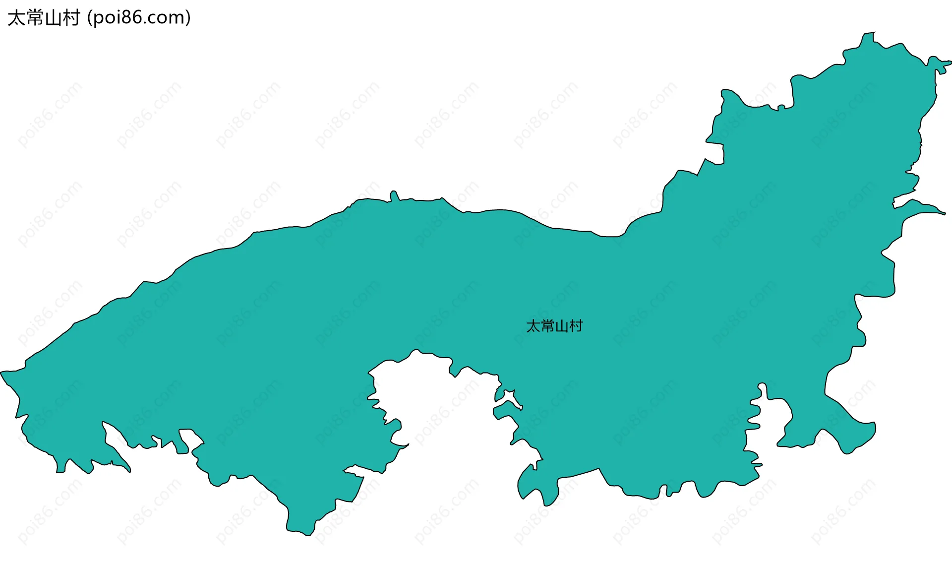 太常山村边界地图