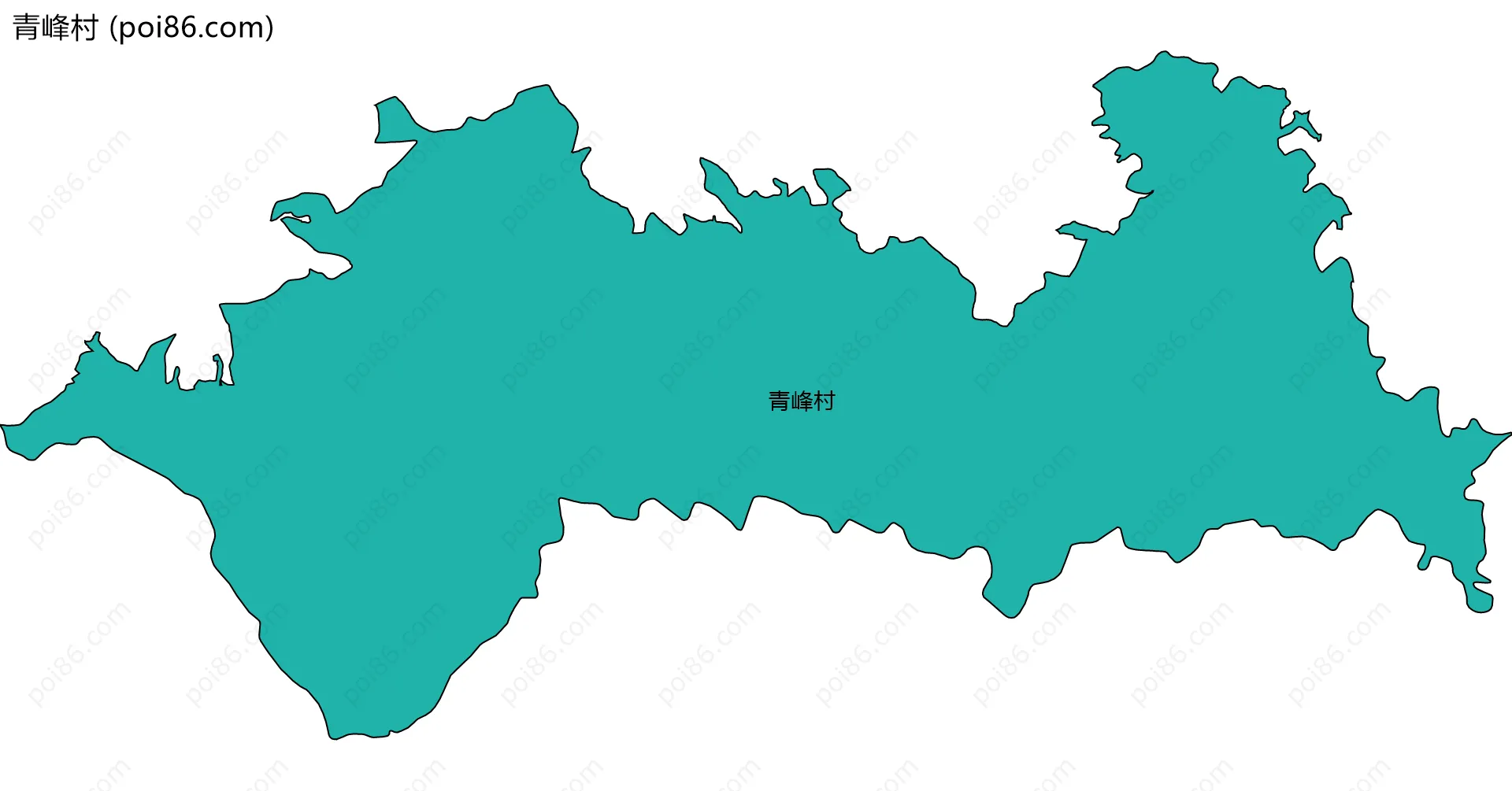 青峰村边界地图