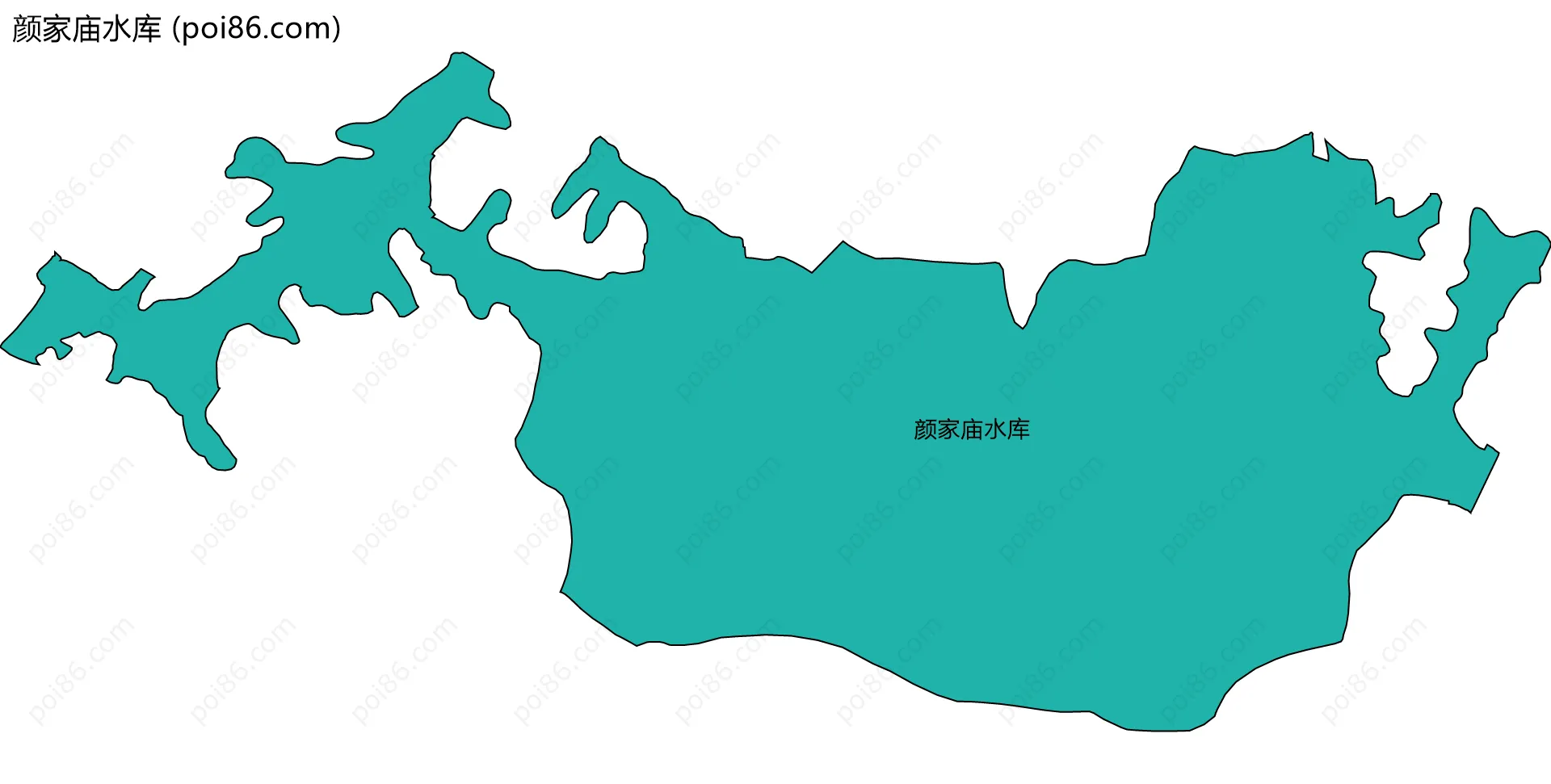 颜家庙水库边界地图