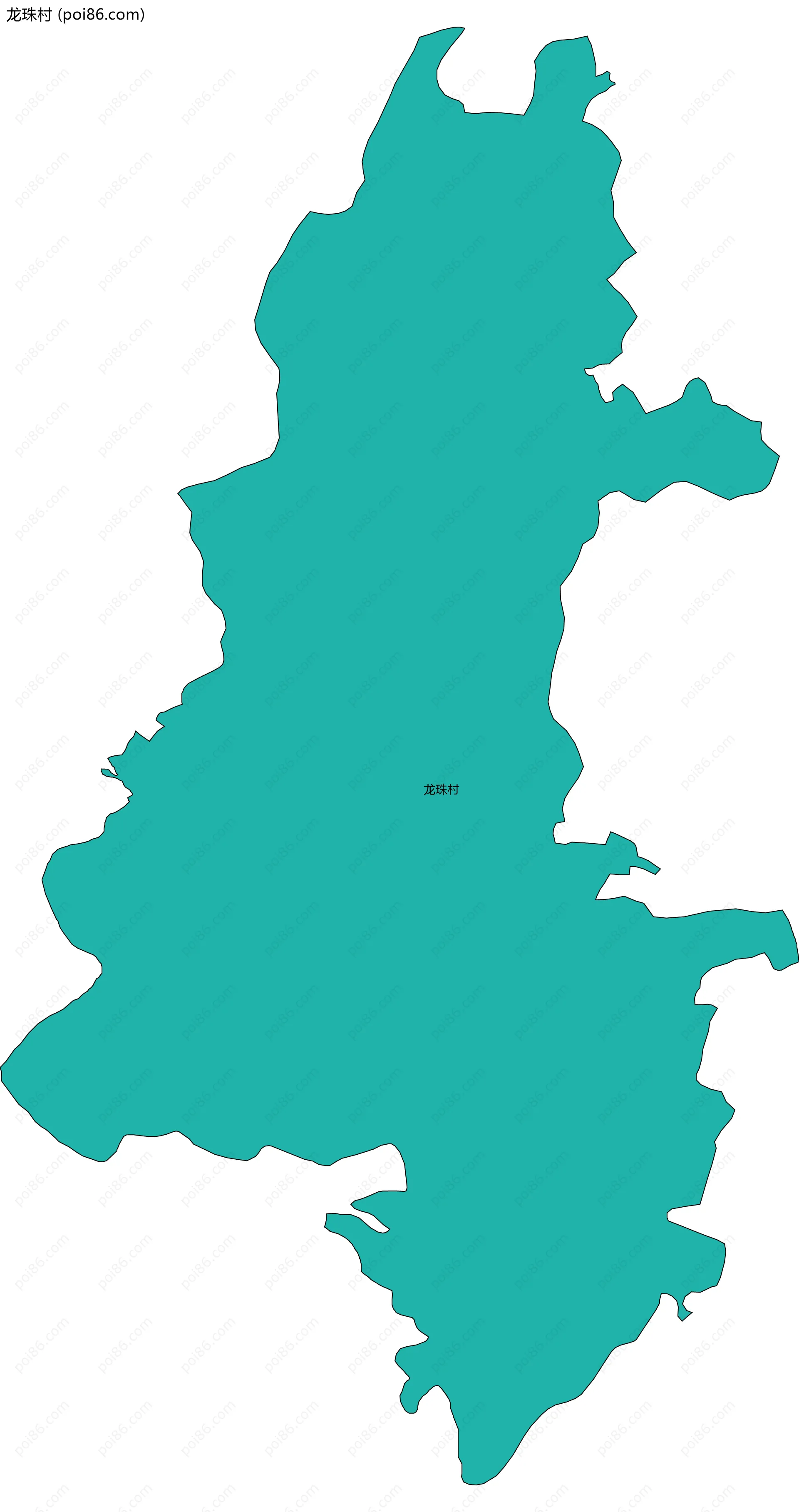 龙珠村边界地图