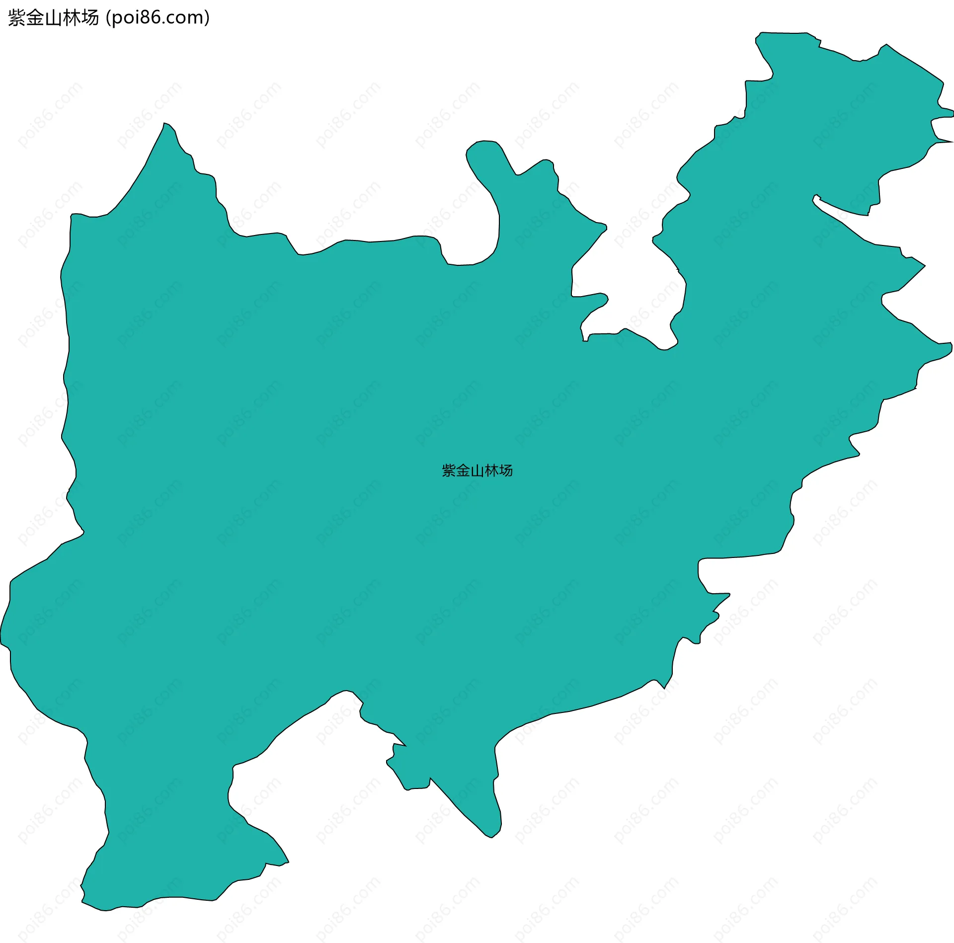 紫金山林场边界地图