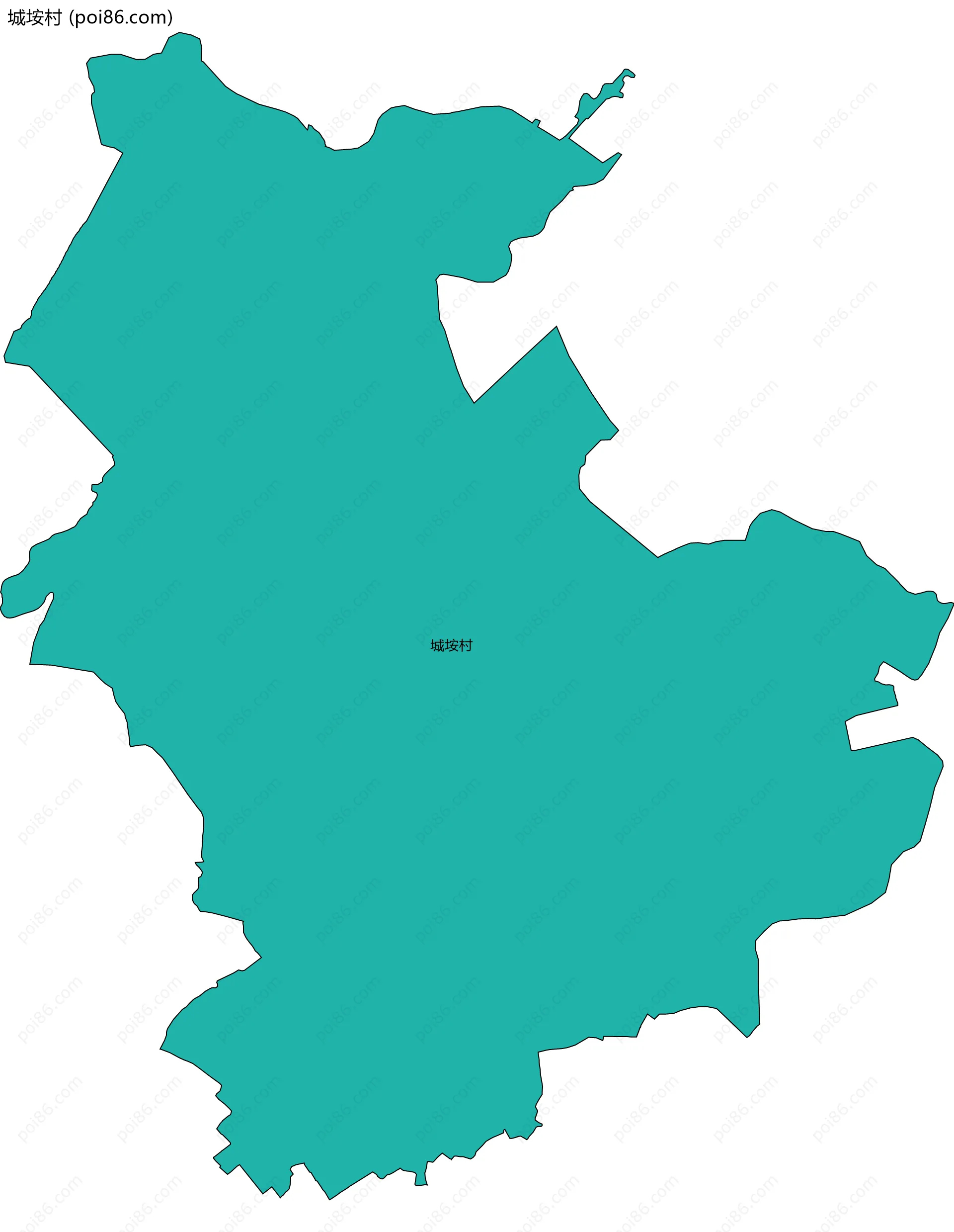 城垵村边界地图