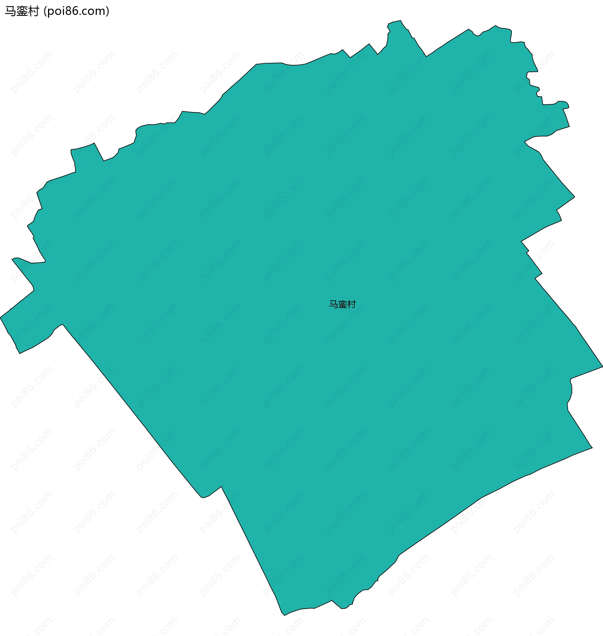 马銮村边界地图