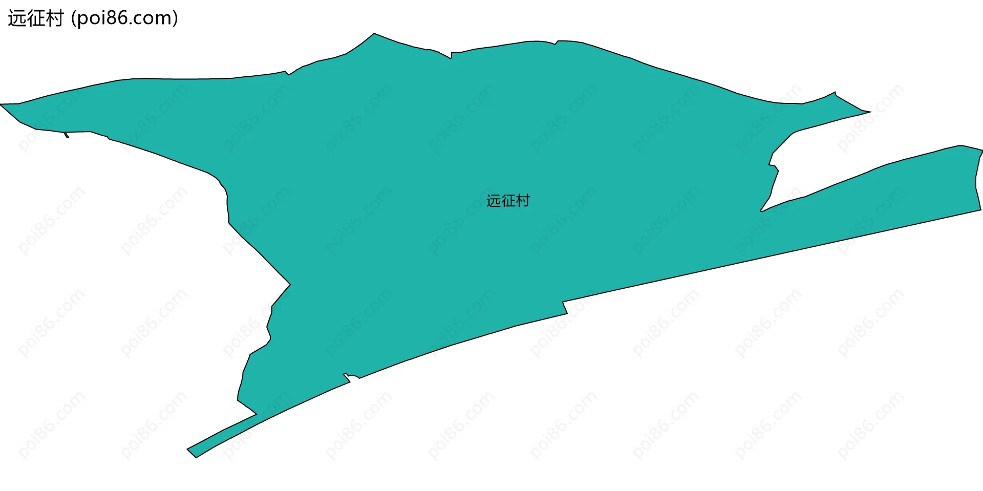 远征村边界地图