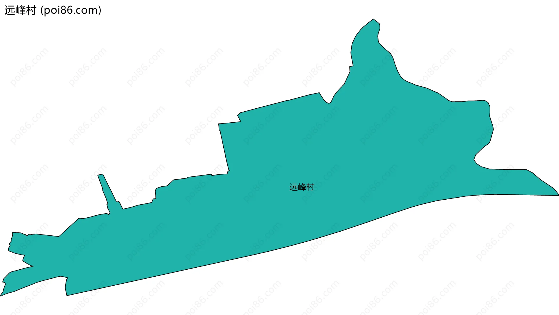 远峰村边界地图