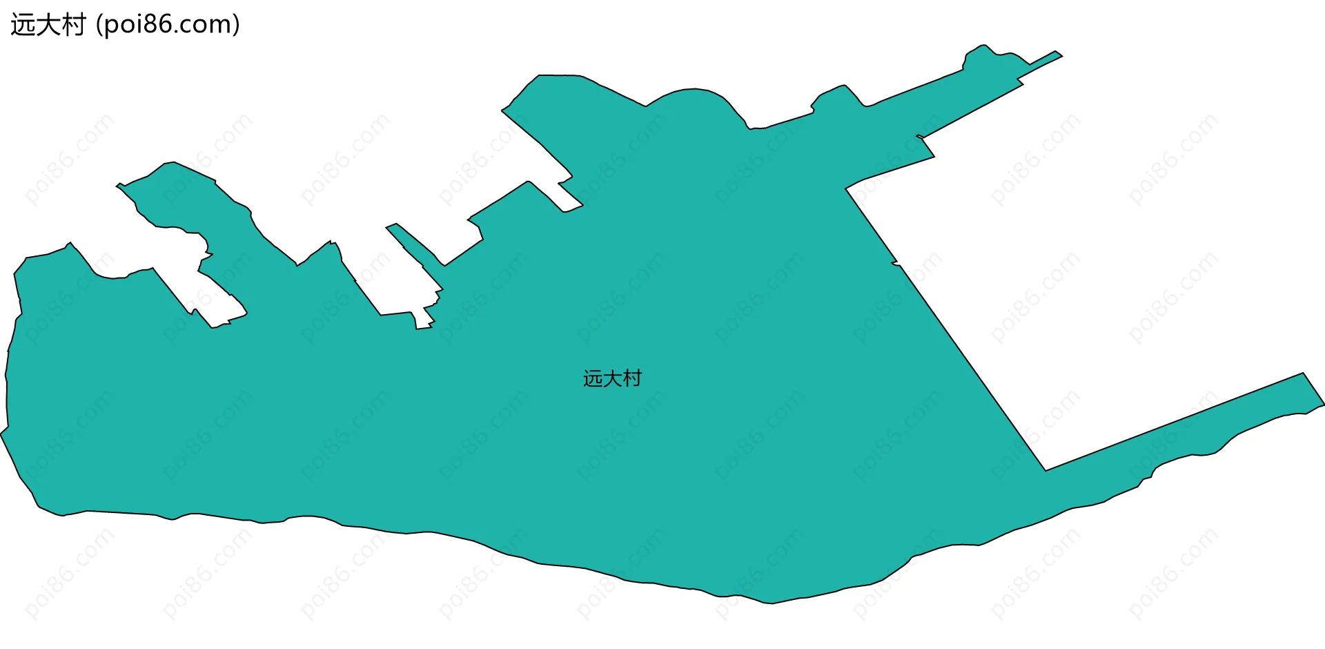 远大村边界地图