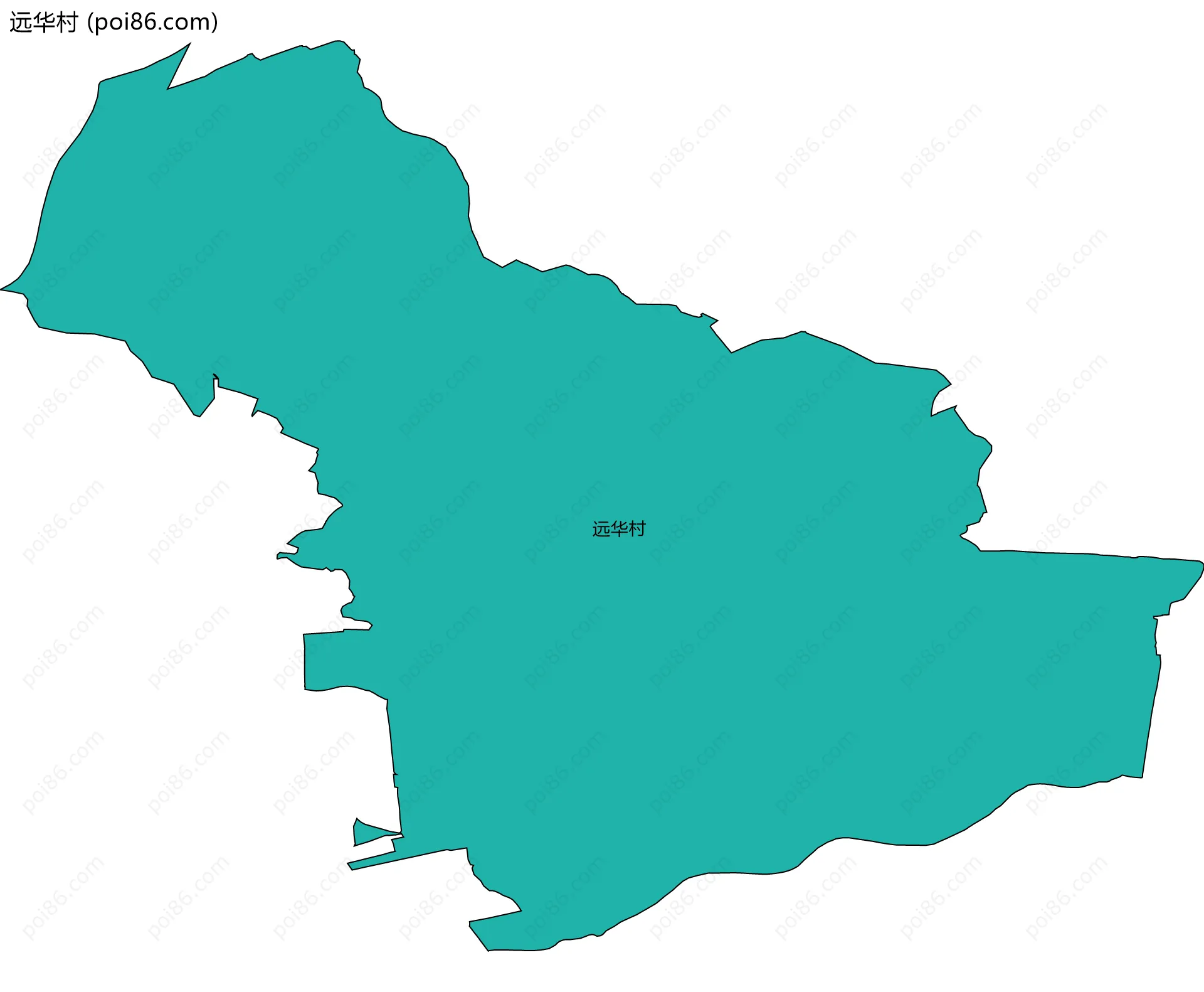 远华村边界地图