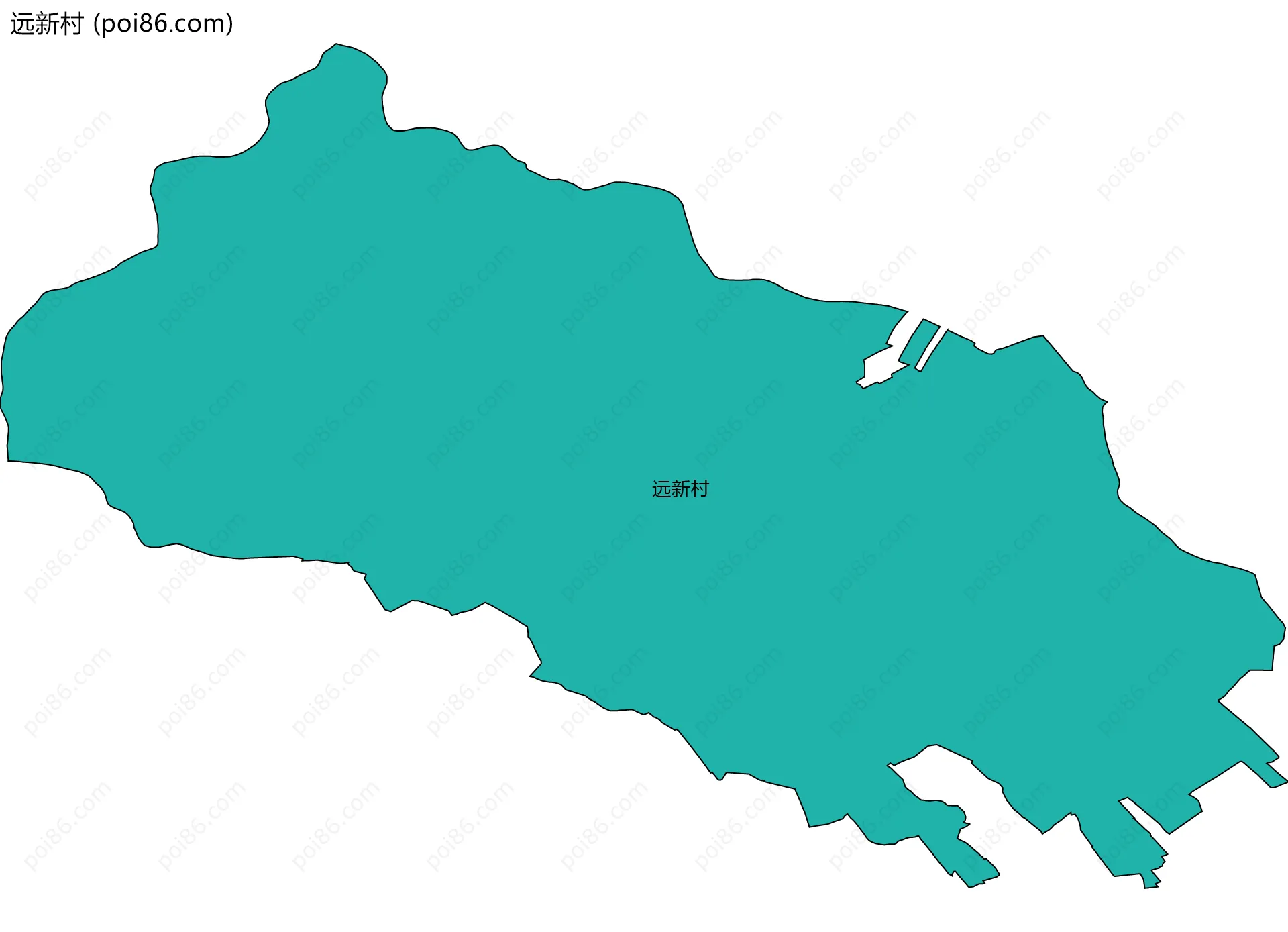 远新村边界地图