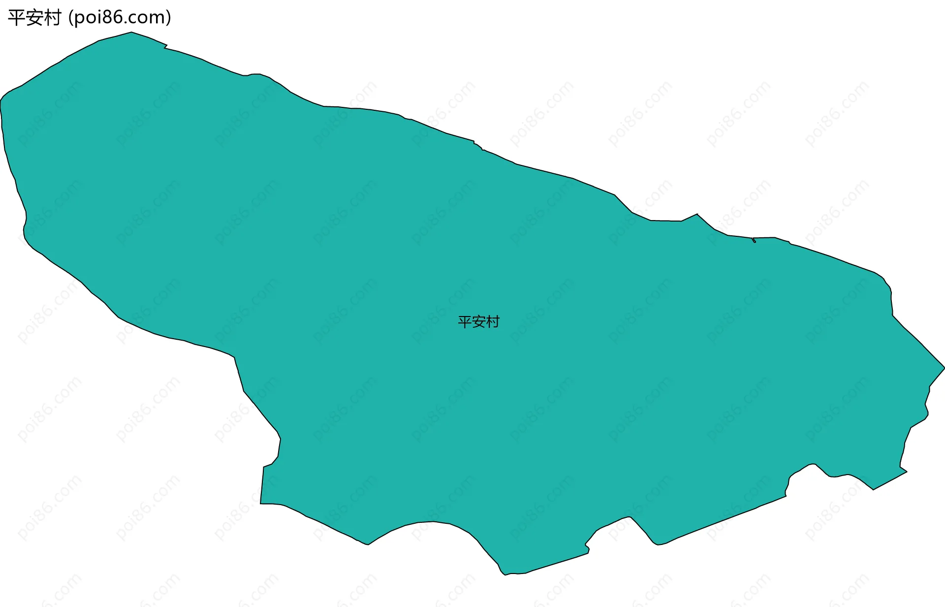 平安村边界地图