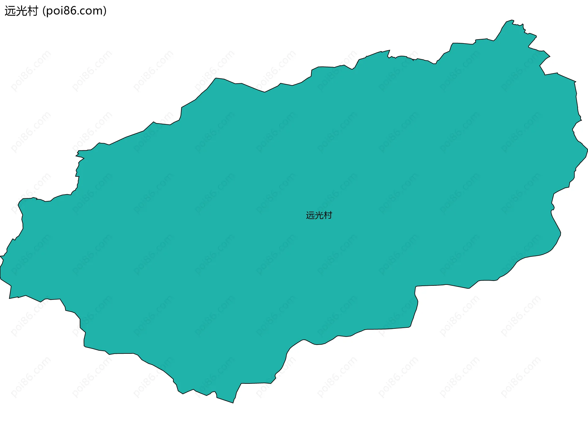 远光村边界地图